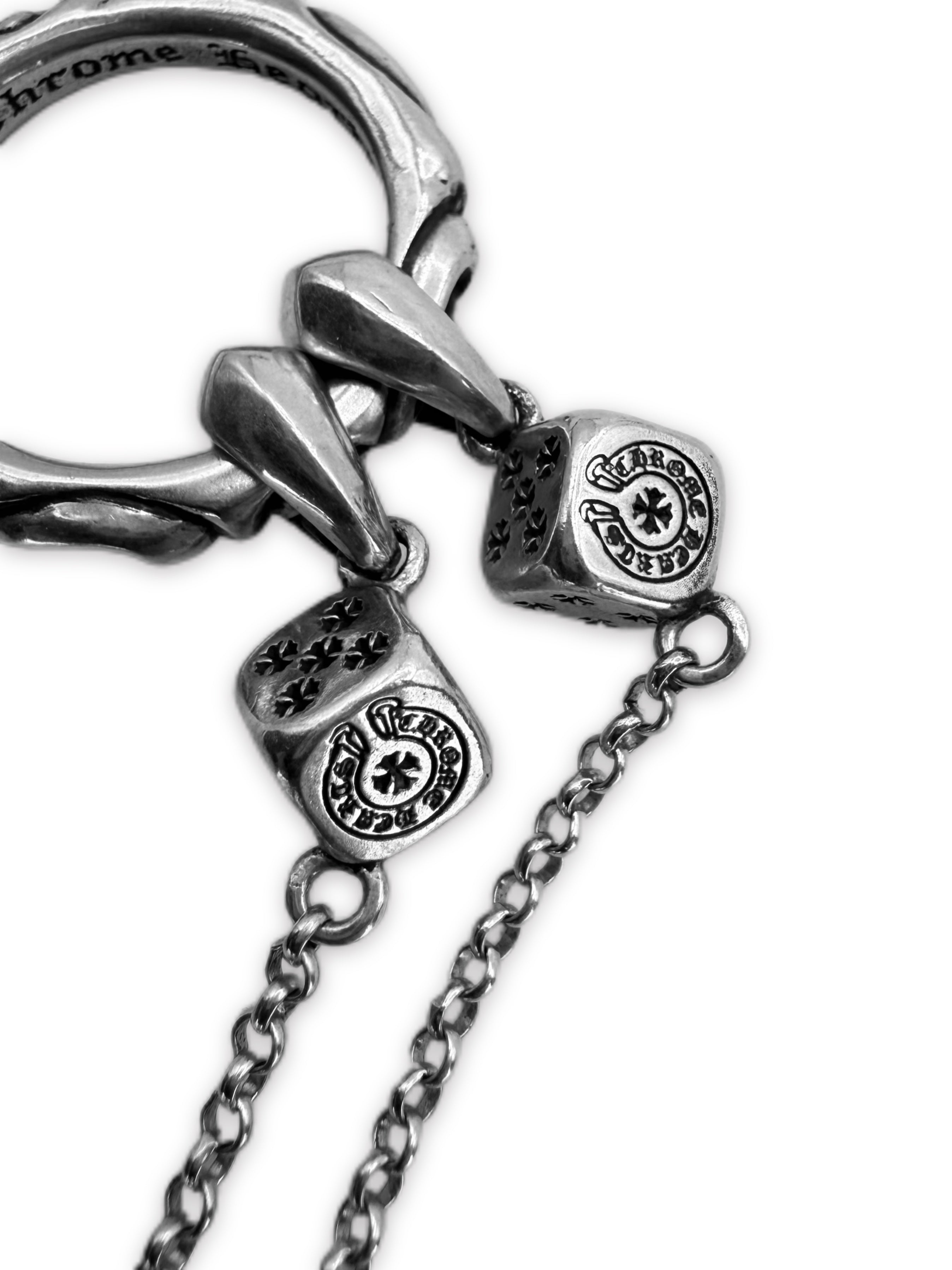 Chrome Hearts ‘Dice’ Eyewear Holder .925 Silver Necklace