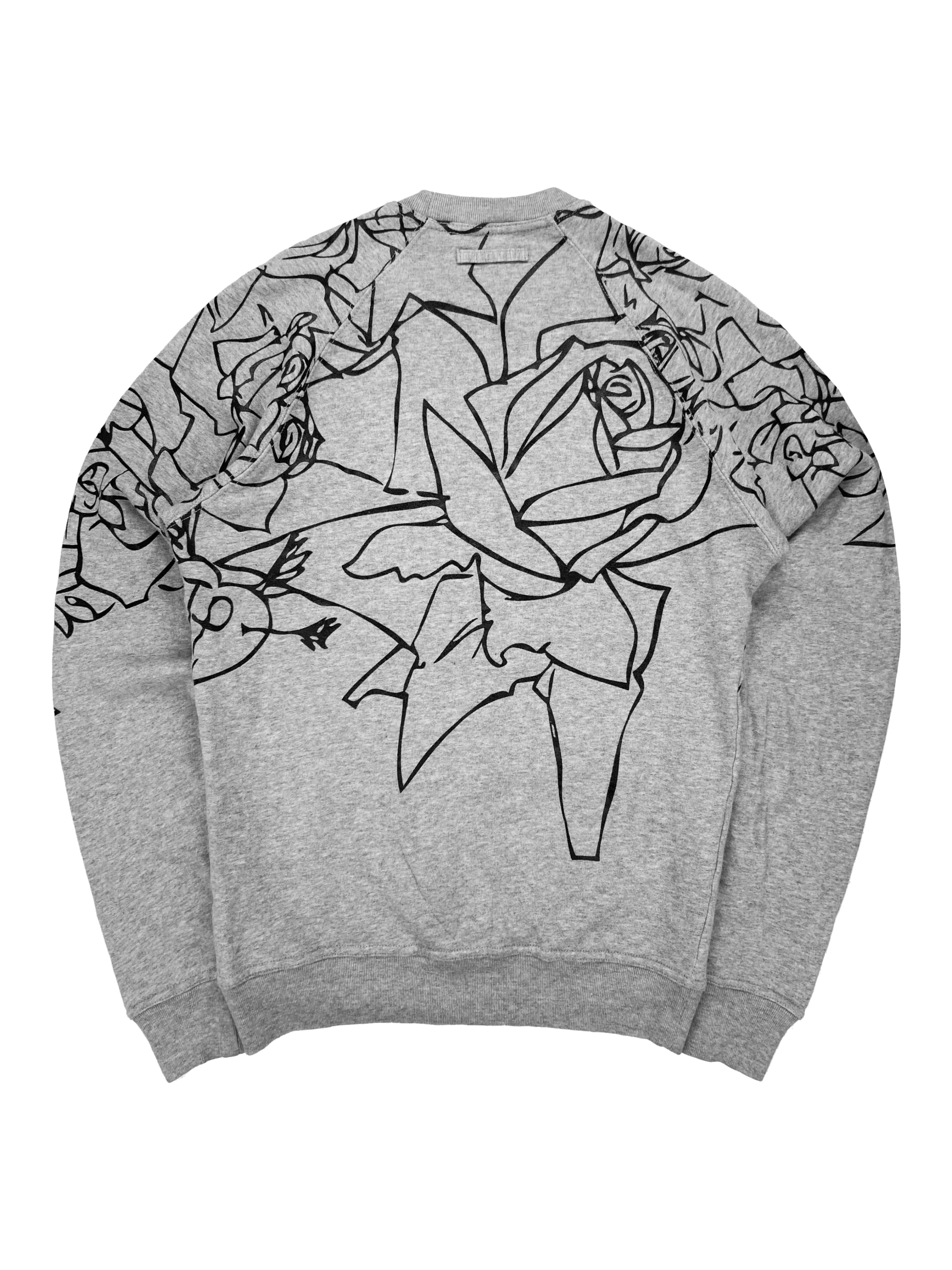 00’s Jean Paul Gaultier “Face” Abstract Stencil Crewneck