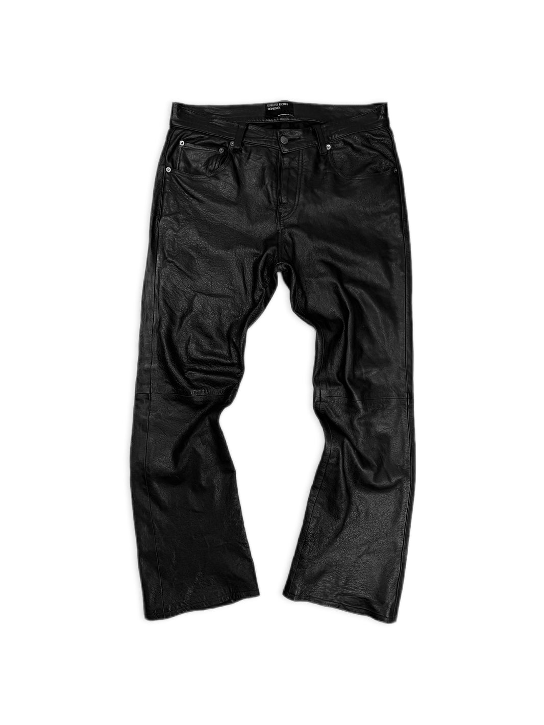 AW23 Enfants Riches Deprimes Lambskin Leather Flared Pants