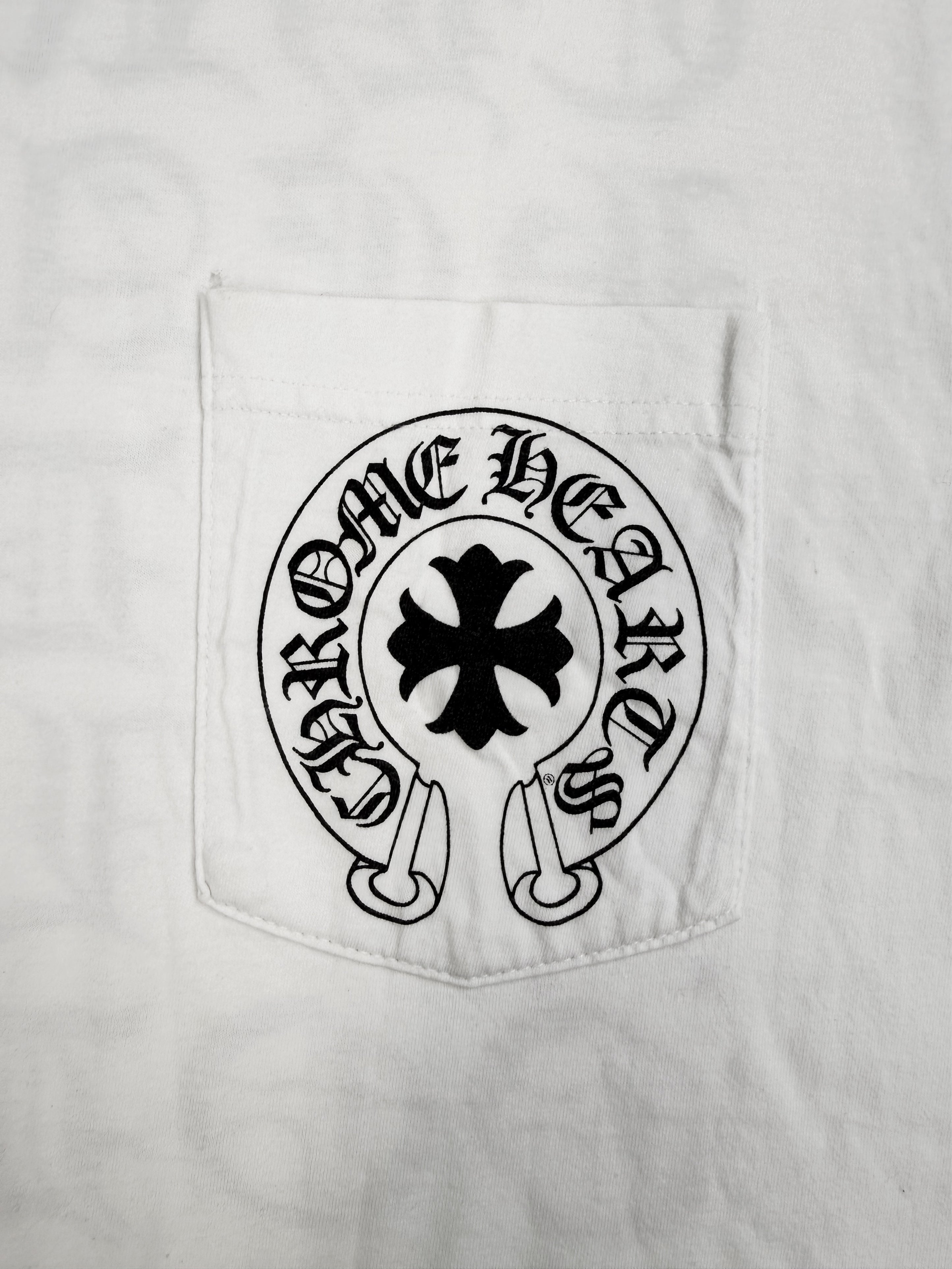 Chrome Hearts Eye Chart Hollywood Exclusive White Logo T-Shirt