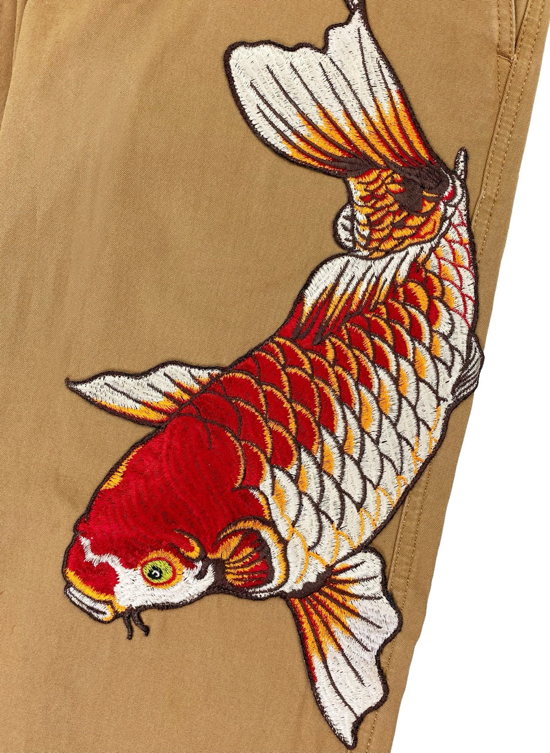 SS18 Gucci Appliqué Koi Fish Chino Trousers