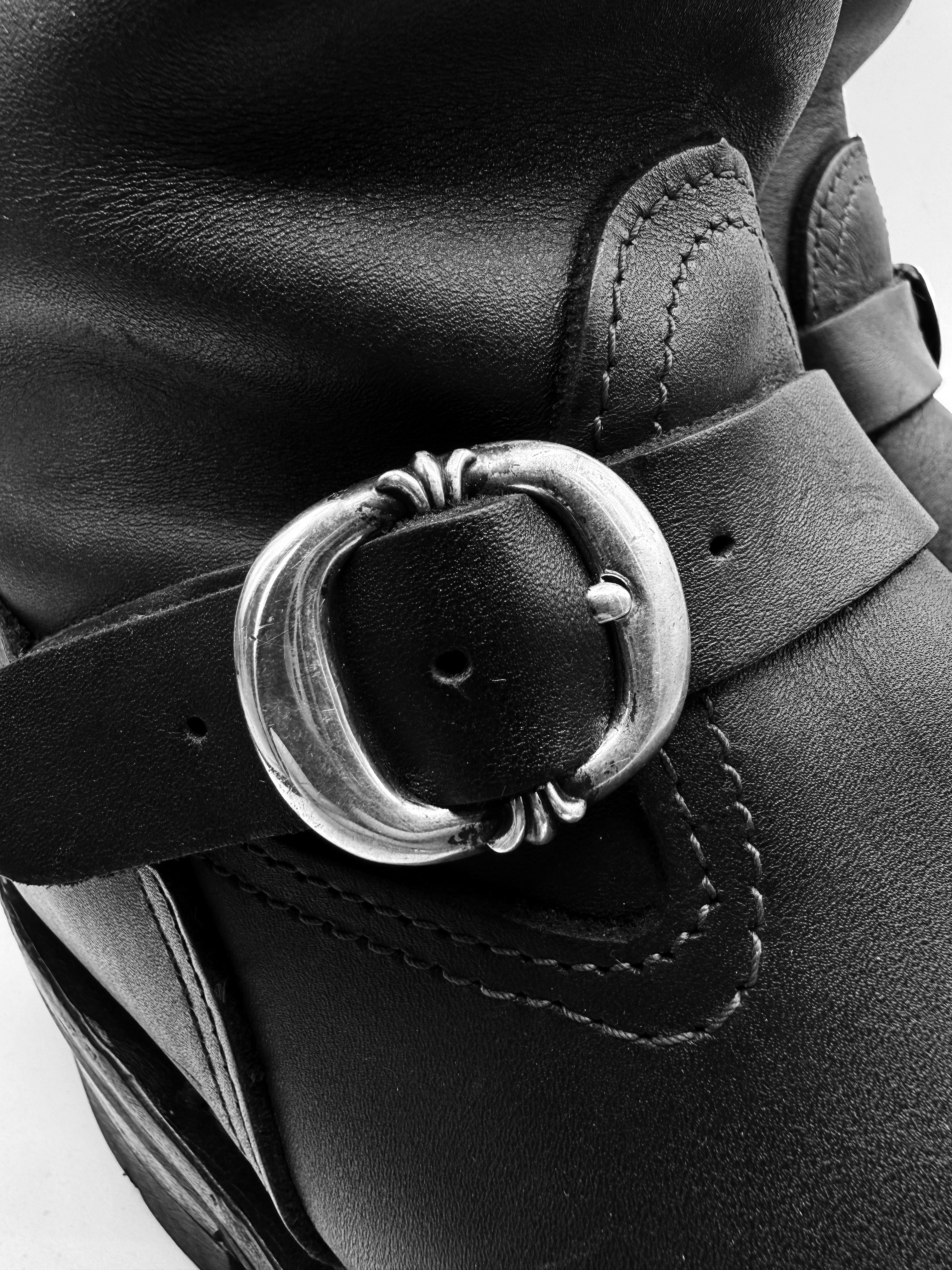 Chrome Hearts x Wesco Cross Patch Leather Gunslinger Boots