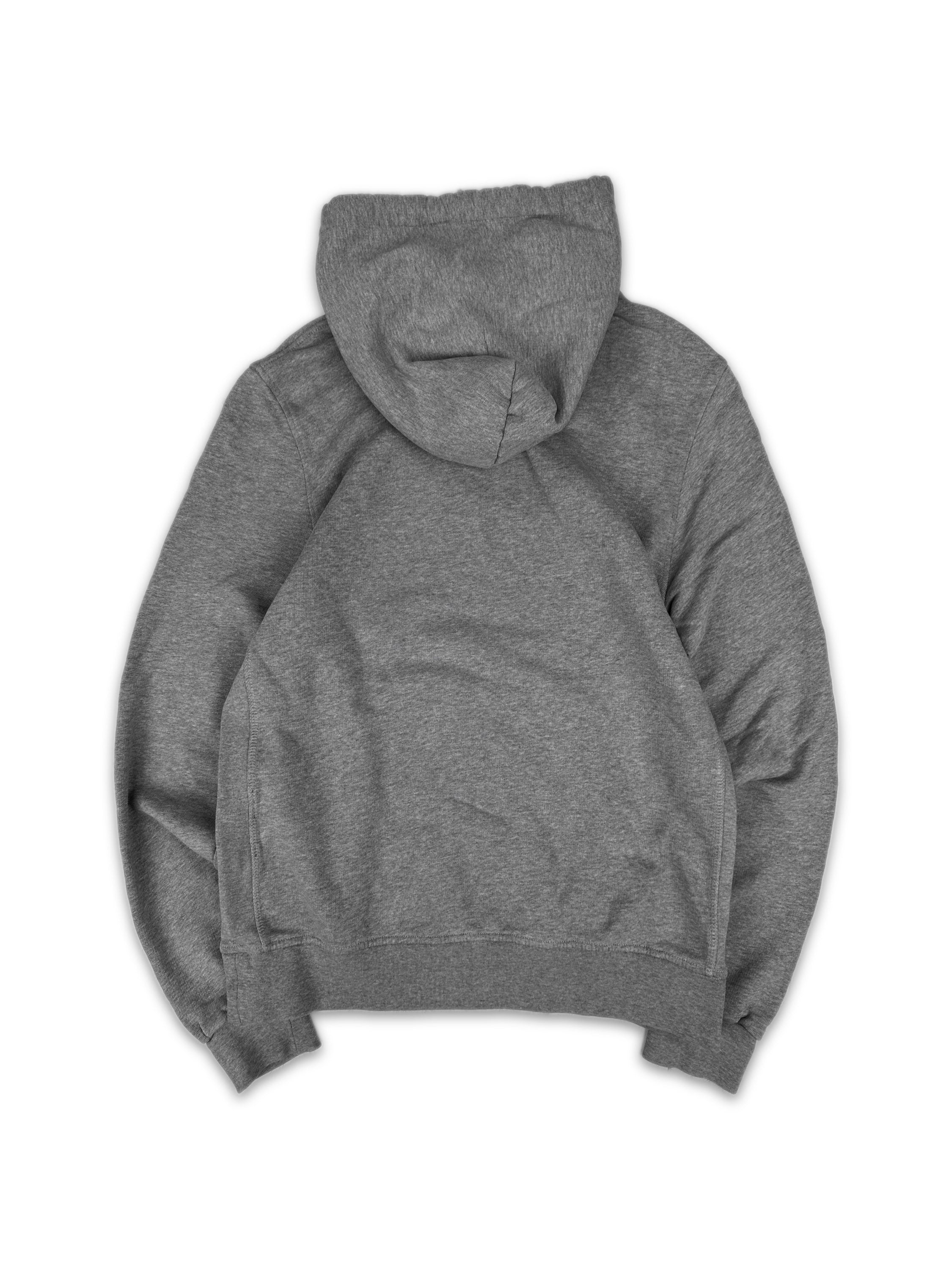 00s Prada Sport Heather Grey Linea Rossa Logo Hoodie
