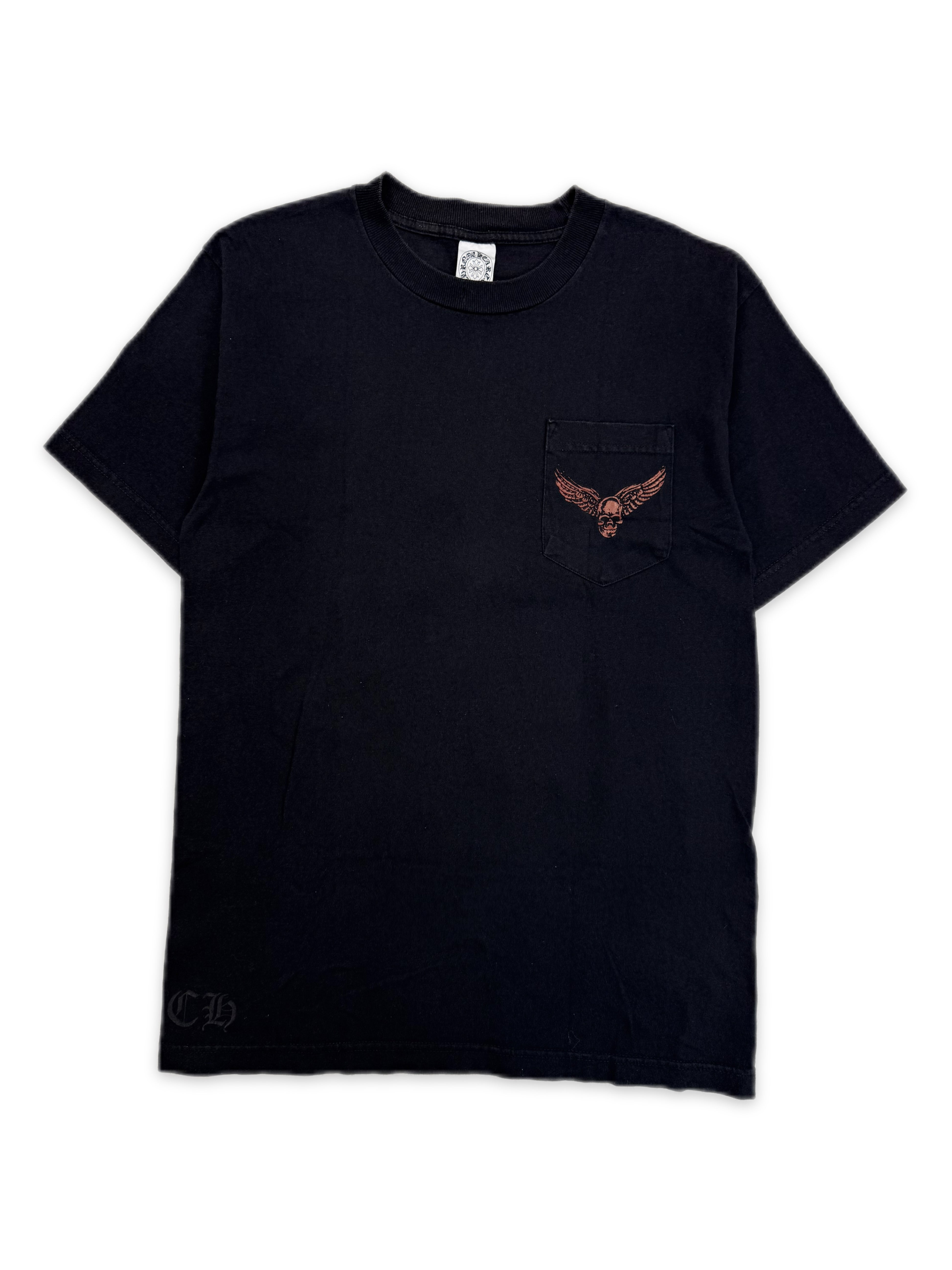 Chrome Hearts x Foti Burnt Red Faded Graphic T-Shirt