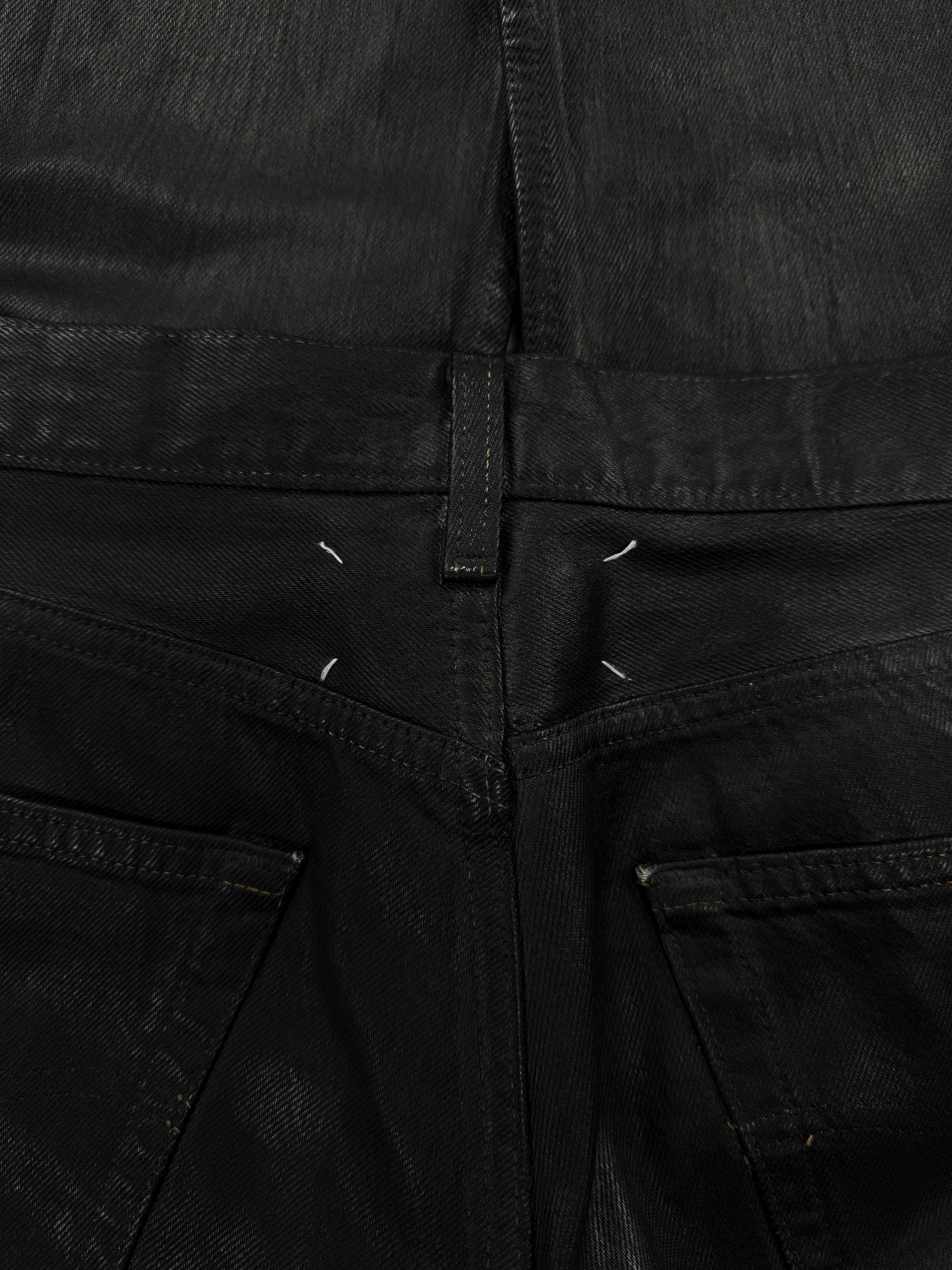 AW99 Maison Margiela Artisanal 0 Painted Black/Blue Denim