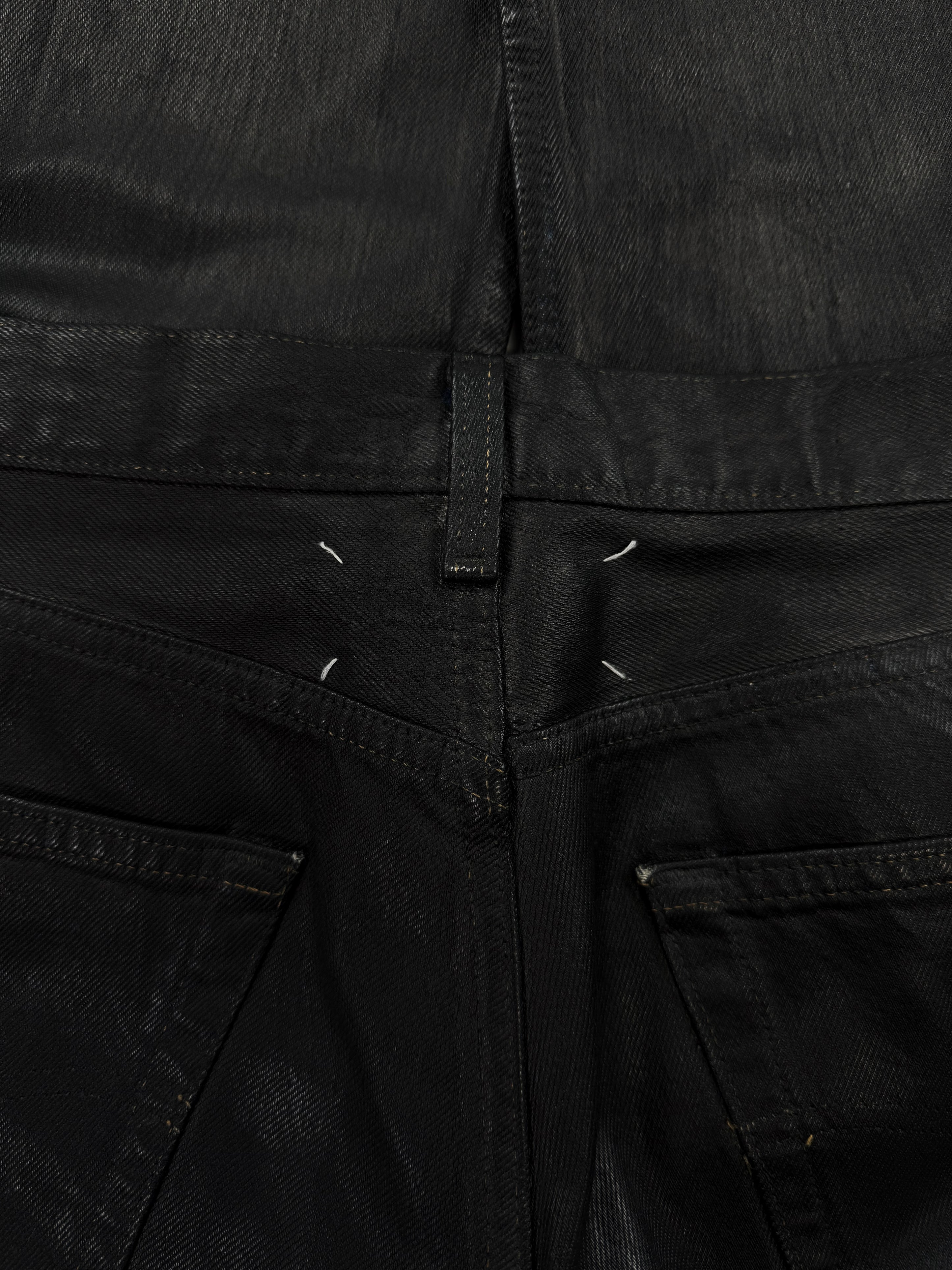 AW99 Maison Margiela Artisanal 0 Painted Black/Blue Denim