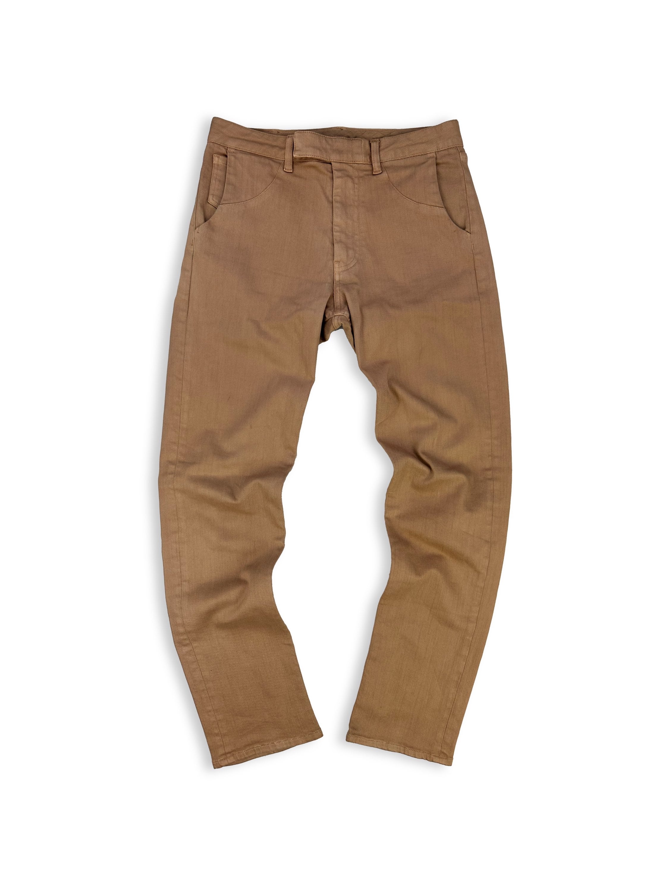 AW12 Maison Margiela Tan Wide Cut French Trousers