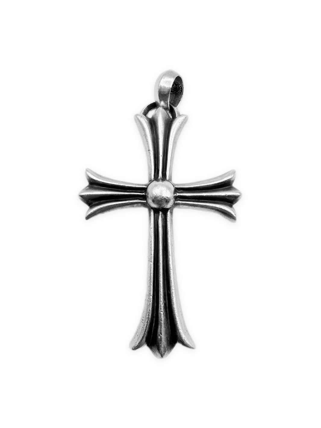 Chrome Hearts Extra Large .925 Silver Double Bale Cross Pendant