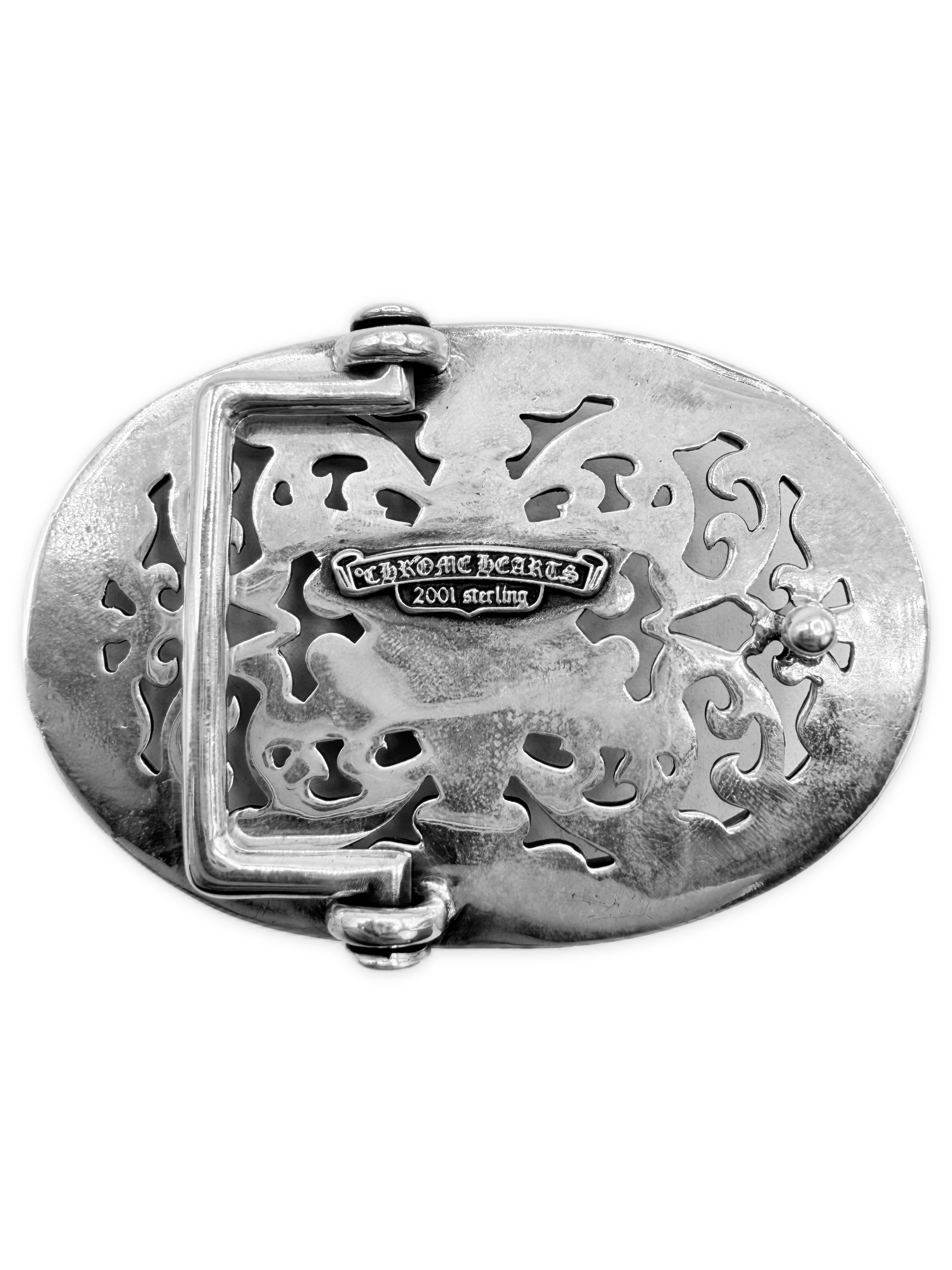 Chrome Hearts 6 Point Star .925 Silver Belt Buckle