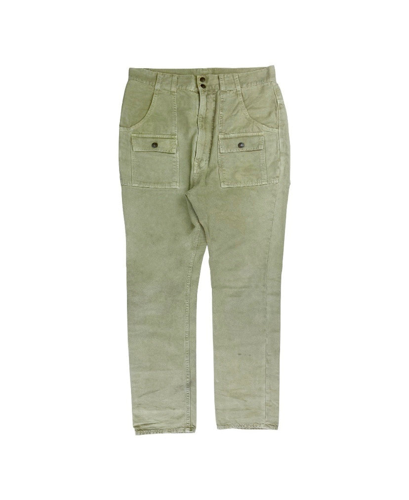 Kapital Double Pocket Back Buckle Cargo Drop Crotch Pants