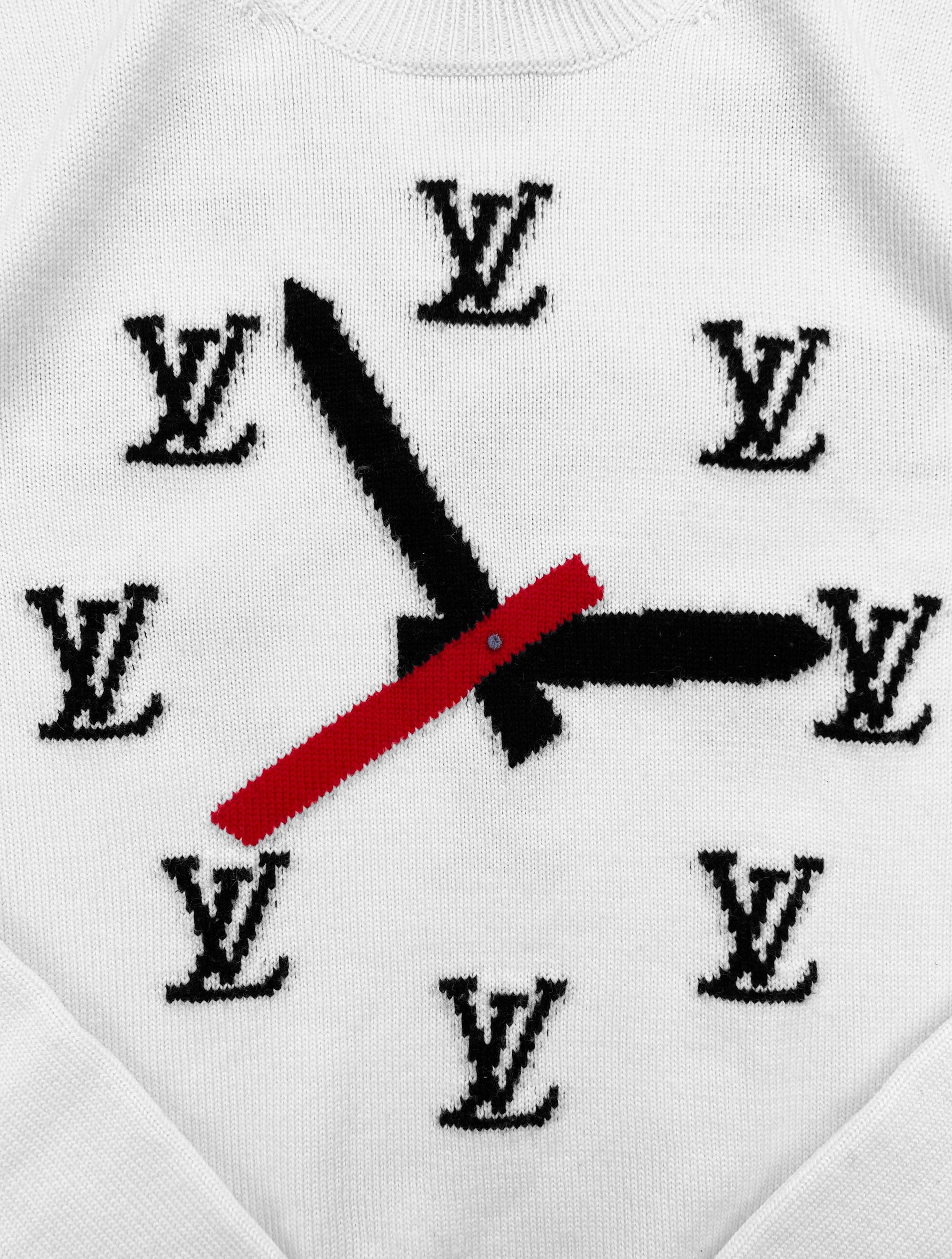 Louis Vuitton by Virgil Abloh ‘Clock’ Intarsia Wool Knit Sweater