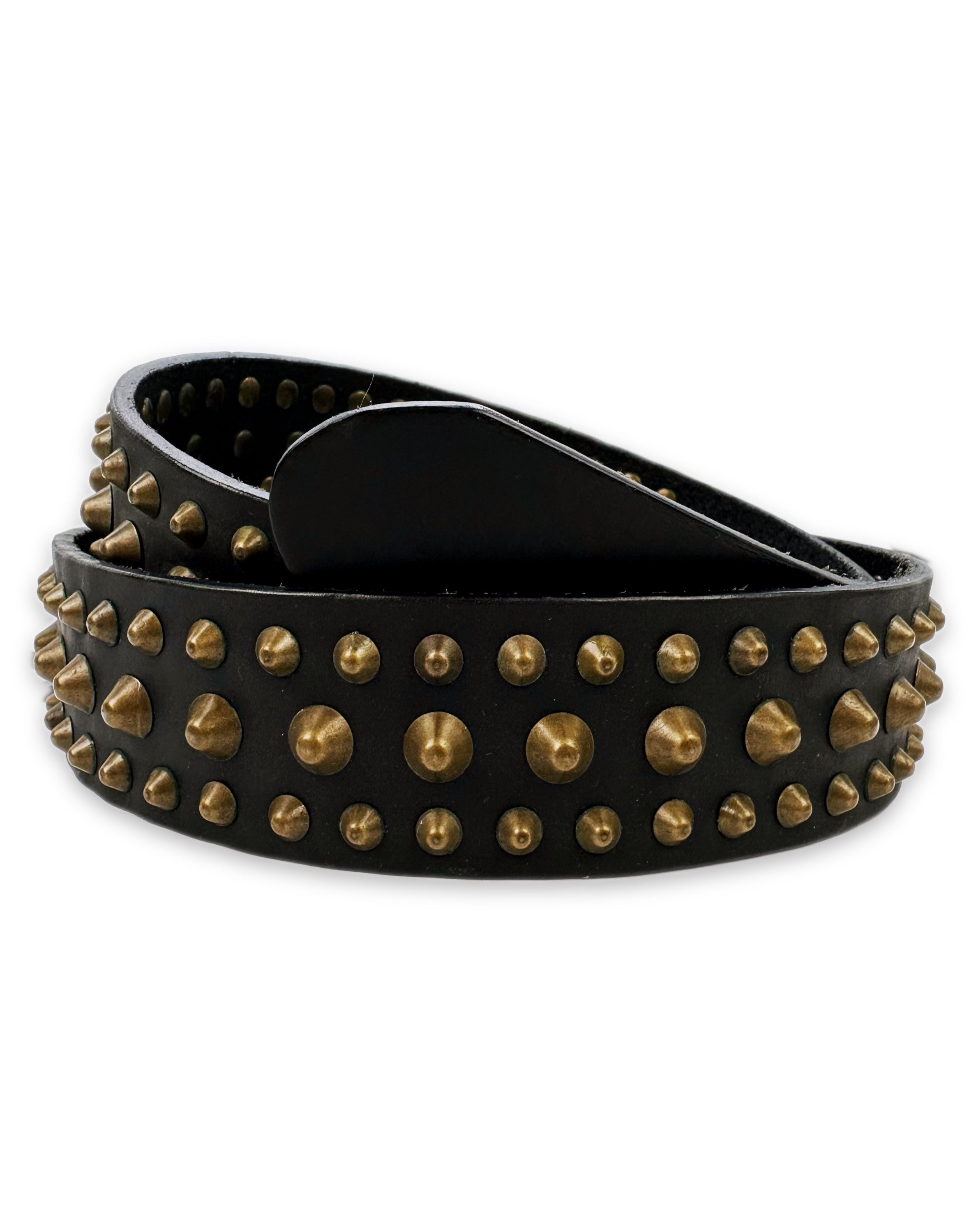 00s Dolce & Gabbana ‘Studded’ Black Leather Belt