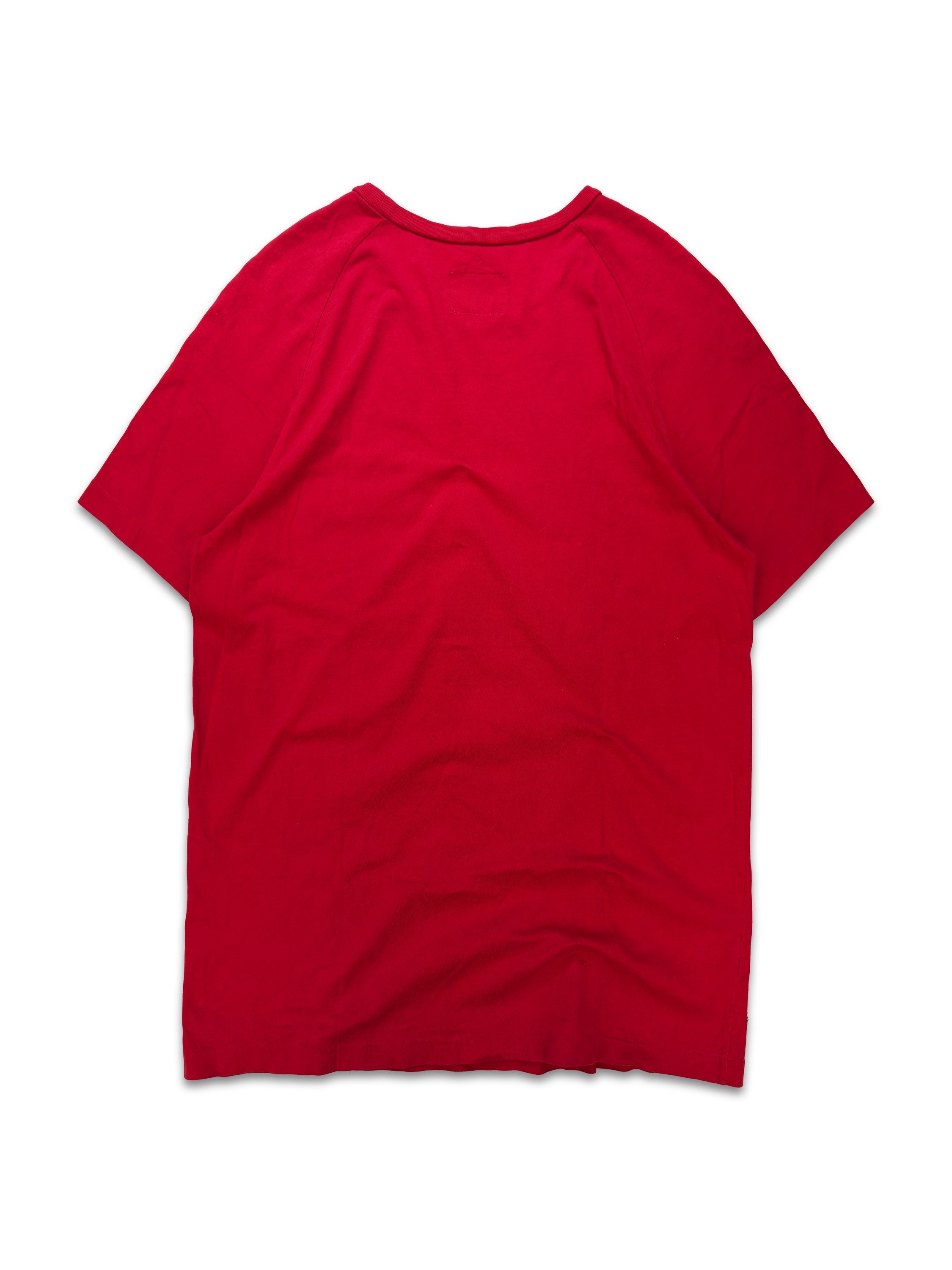 00s Number (N)ine ‘Portland’ Slogan Chest Pocket Red T-Shirt
