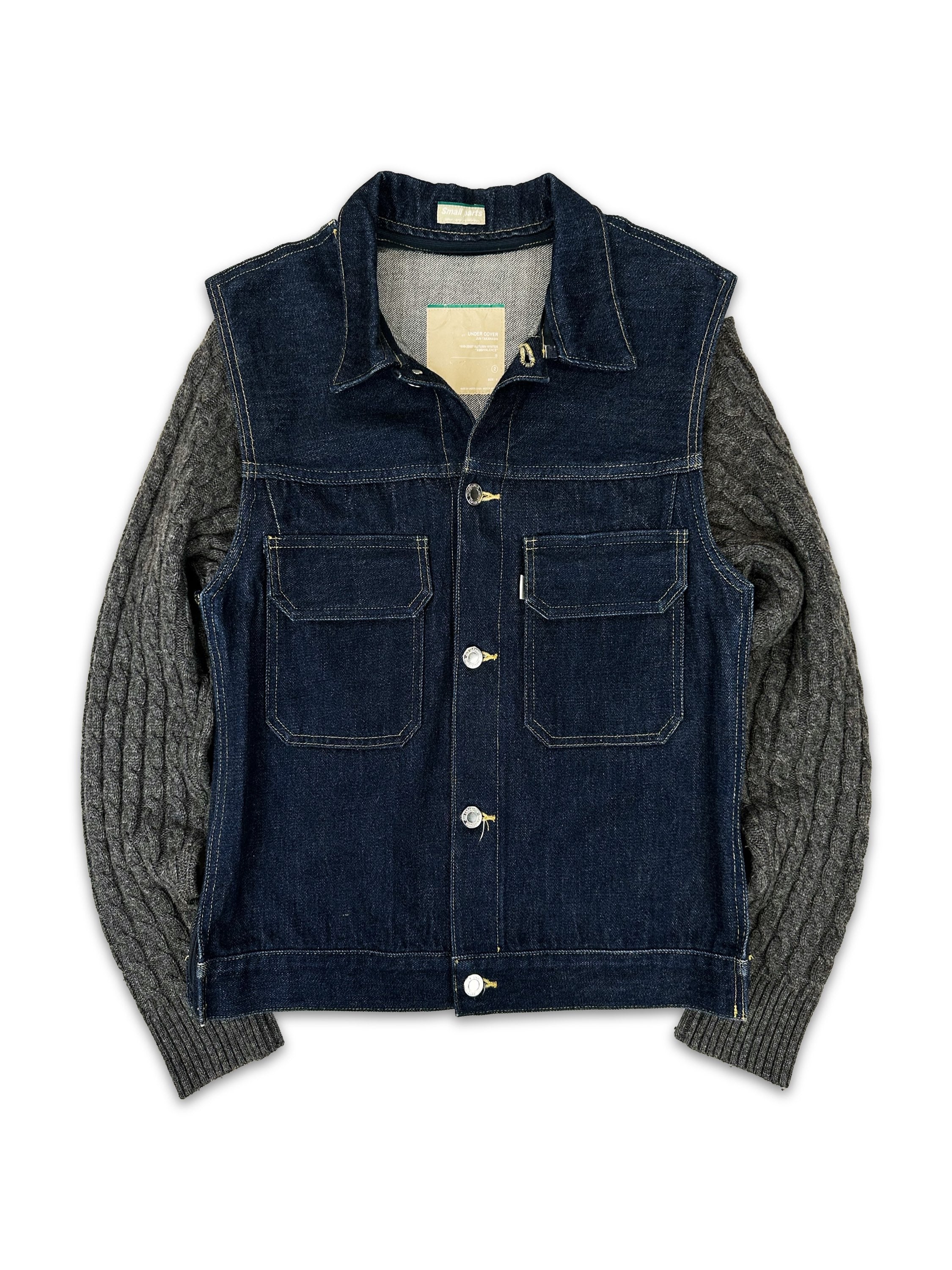 AW98 Undercover ‘Small Parts’ Indigo Hybrid Denim Jacket
