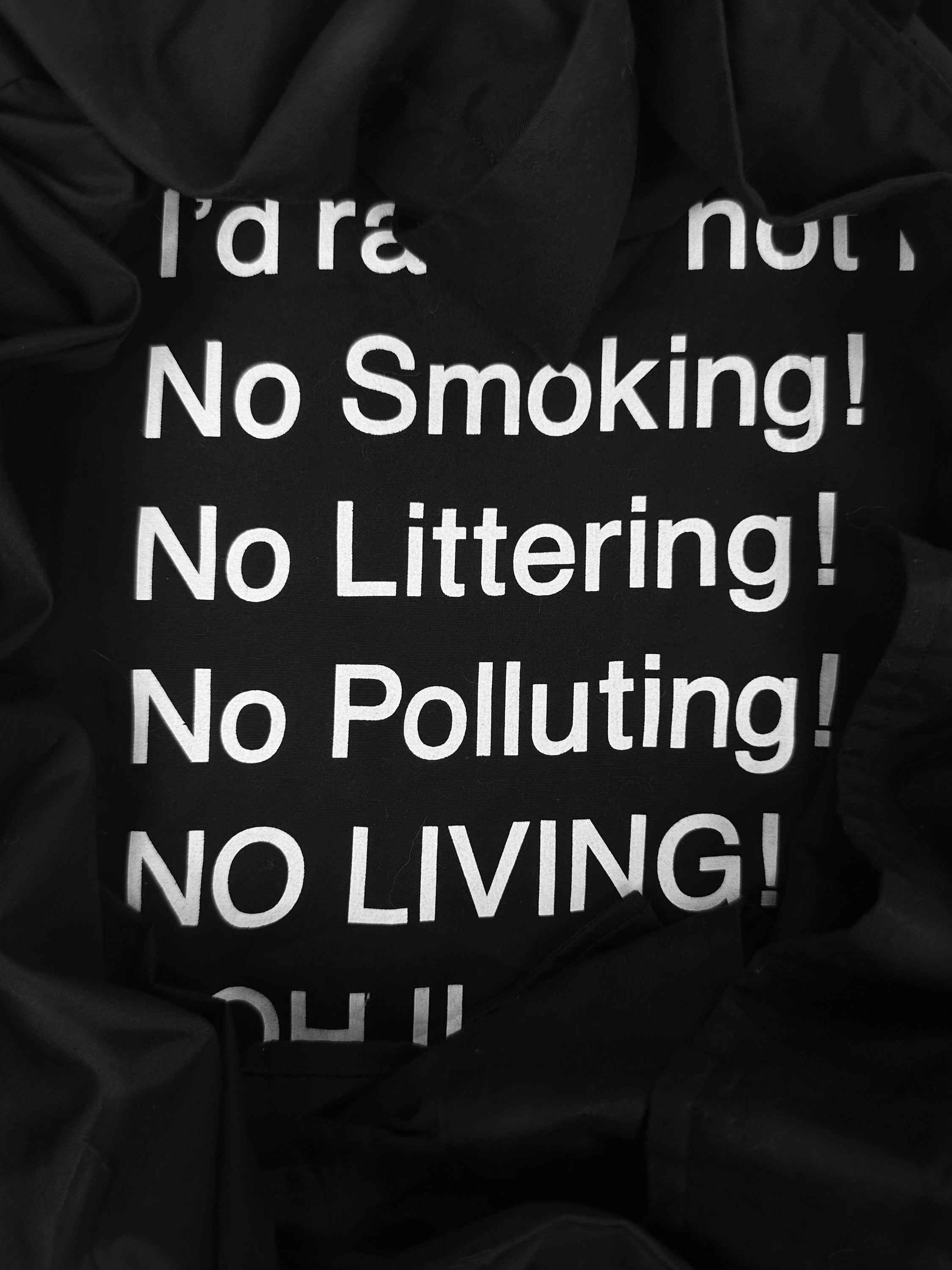 00s Yohji Yamamoto S’YTE ‘Do’s and Don’t’ Poem Long Sleeve