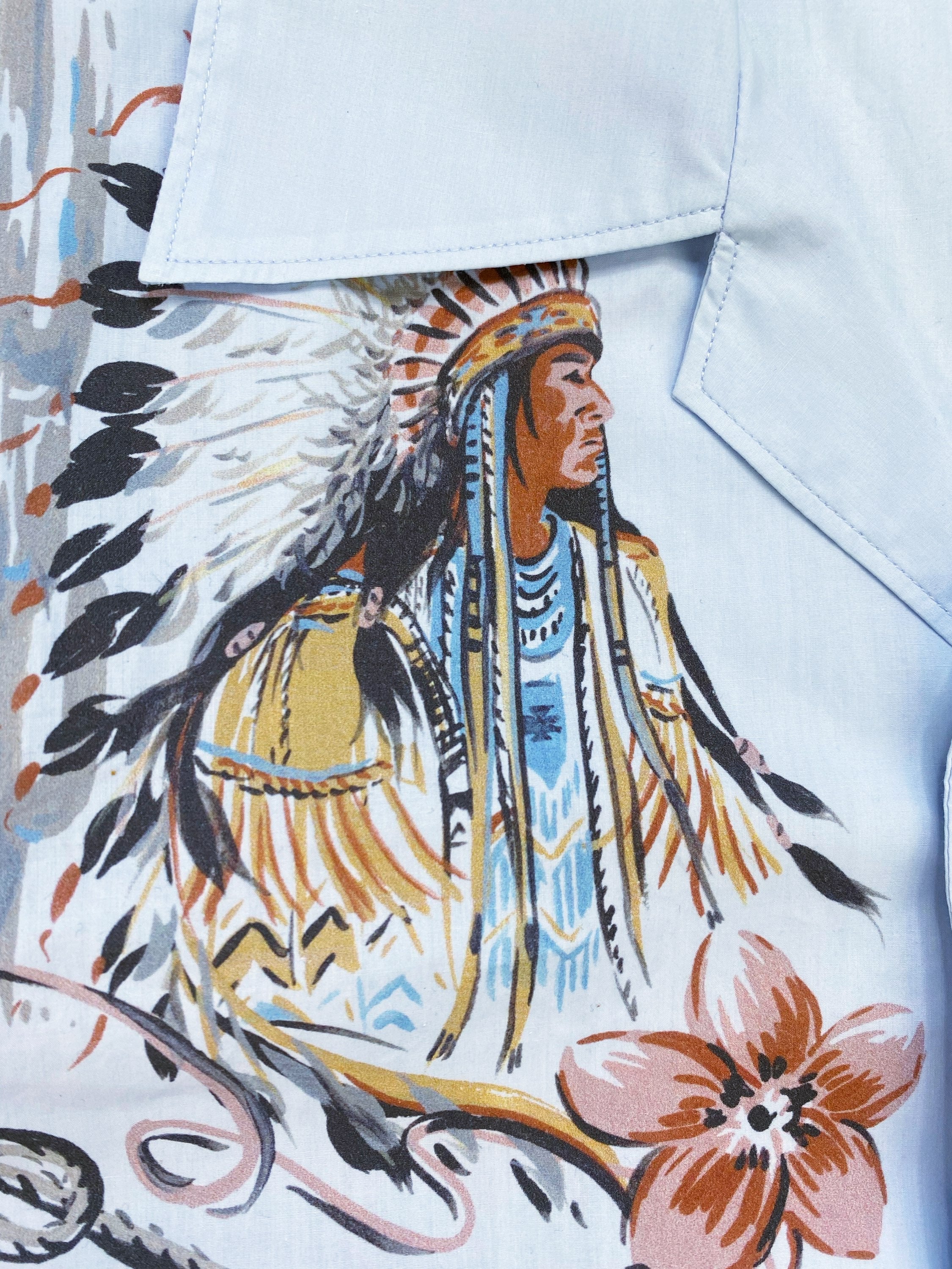 SS18 Prada Native Print Camp Collar Shortsleeve Button Up