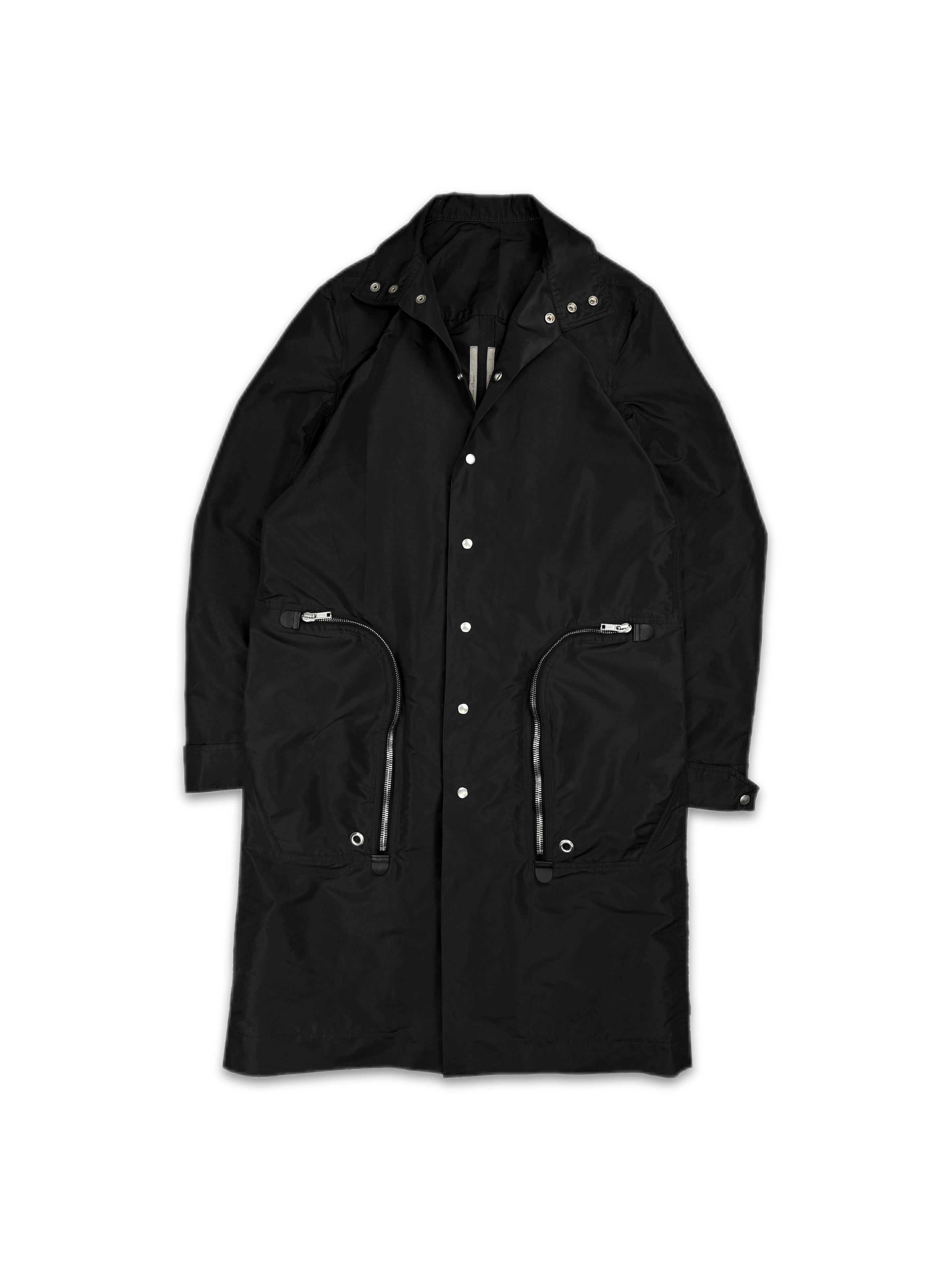SS20 Rick Owens ‘Tecuatl’ Bauhaus Cargo Pocket Trench Coat
