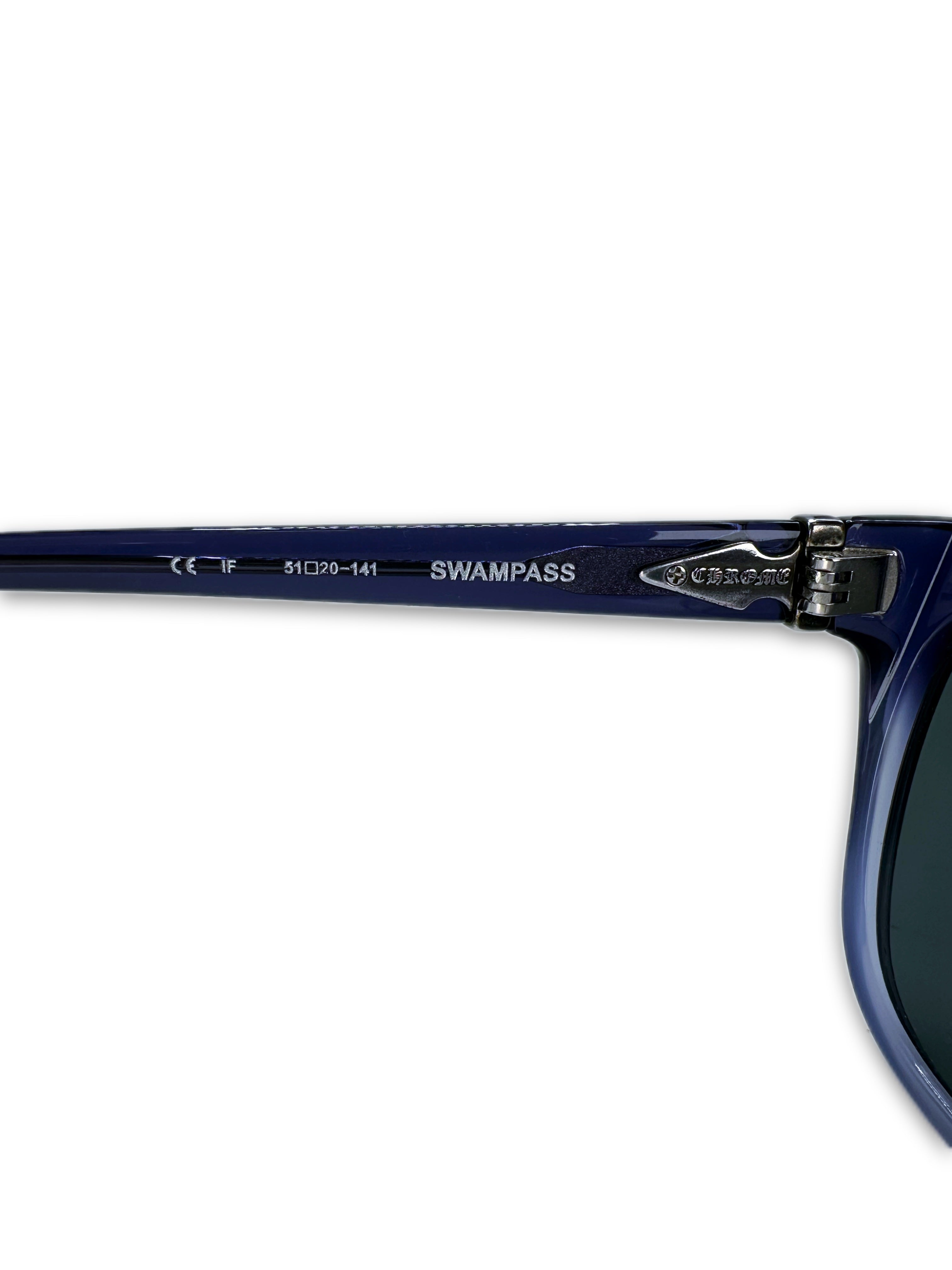 Chrome Hearts ‘Swampass’ Purple .925 Silver Spike Sunglasses
