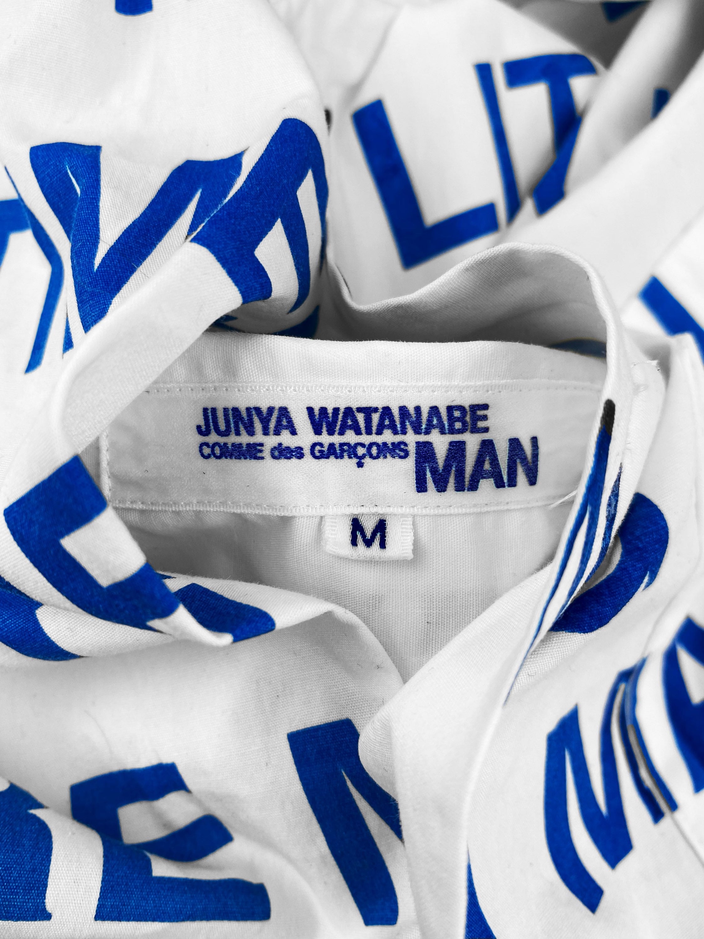 SS02 Junya Watanabe ‘Break My Heart’ Poem Button Up Shirt