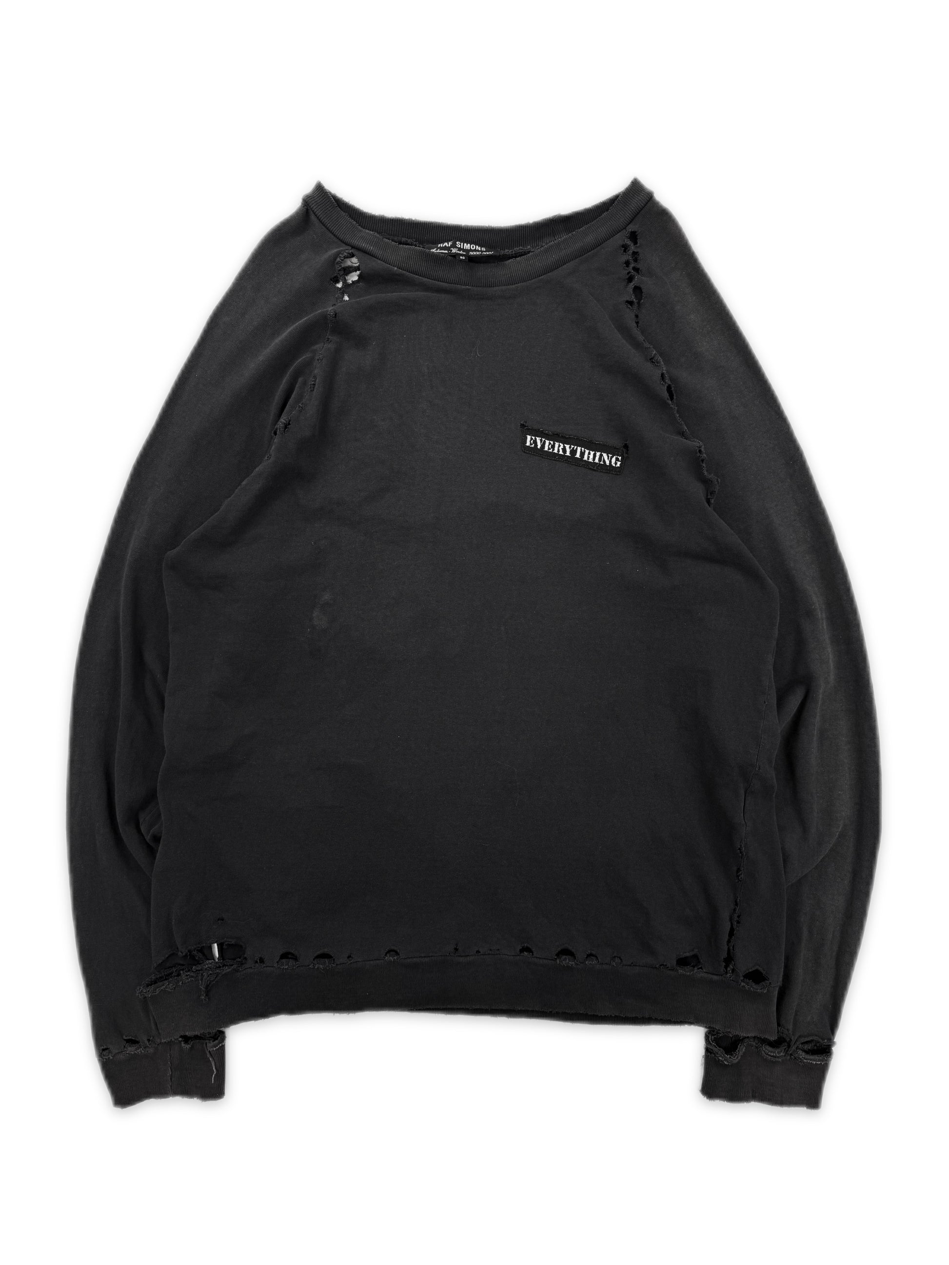 AW01 Raf Simons ‘Riot Riot Riot’ Reverse Patch SAMPLE Crewneck