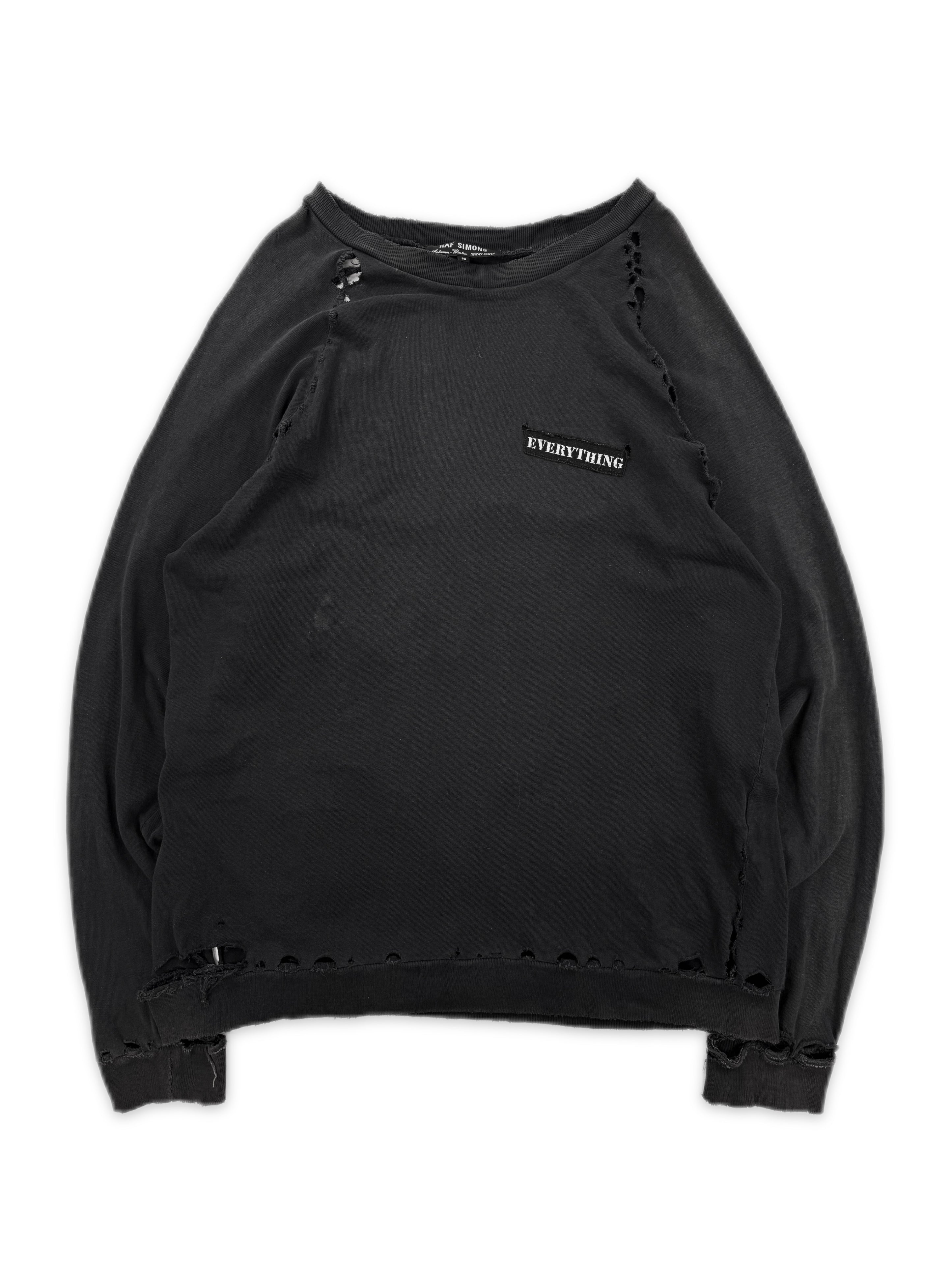 AW01 Raf Simons ‘Riot Riot Riot’ Reverse Patch SAMPLE Crewneck