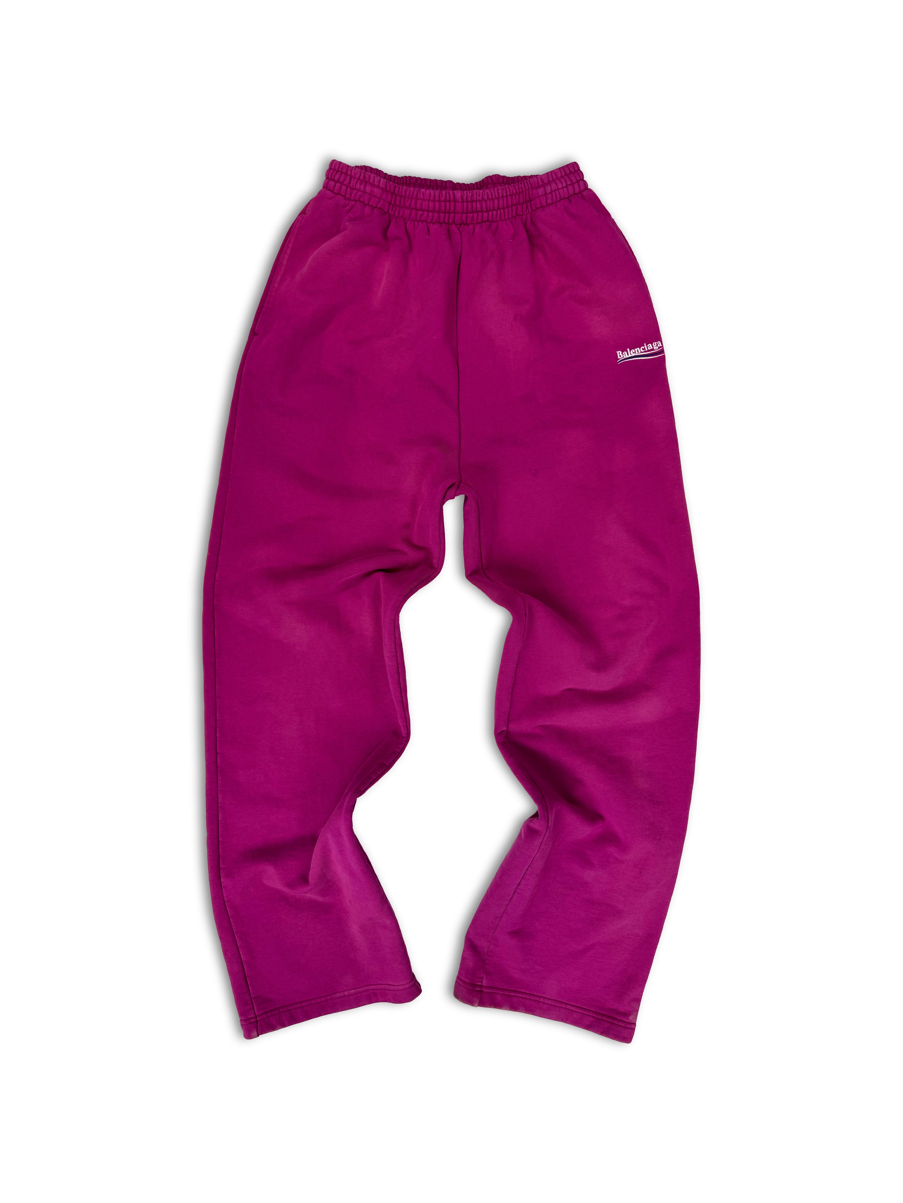 AW22 Balenciaga ‘Campaign’ Logo Embroidered Heavy Sweatpants