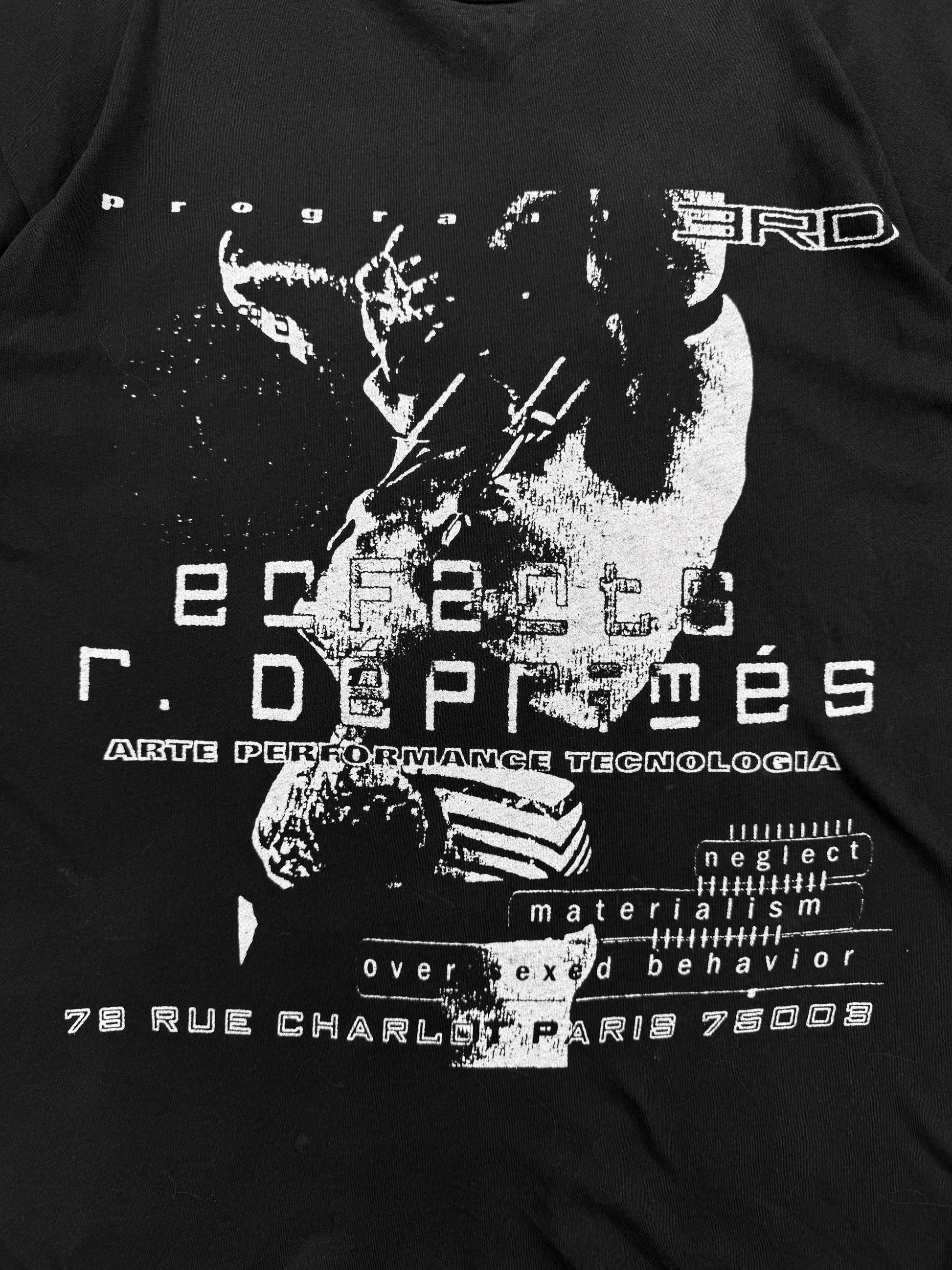 SS23 Enfants Riches Deprimes ‘Neglect Materialism’ Black Graphic T-Shirt