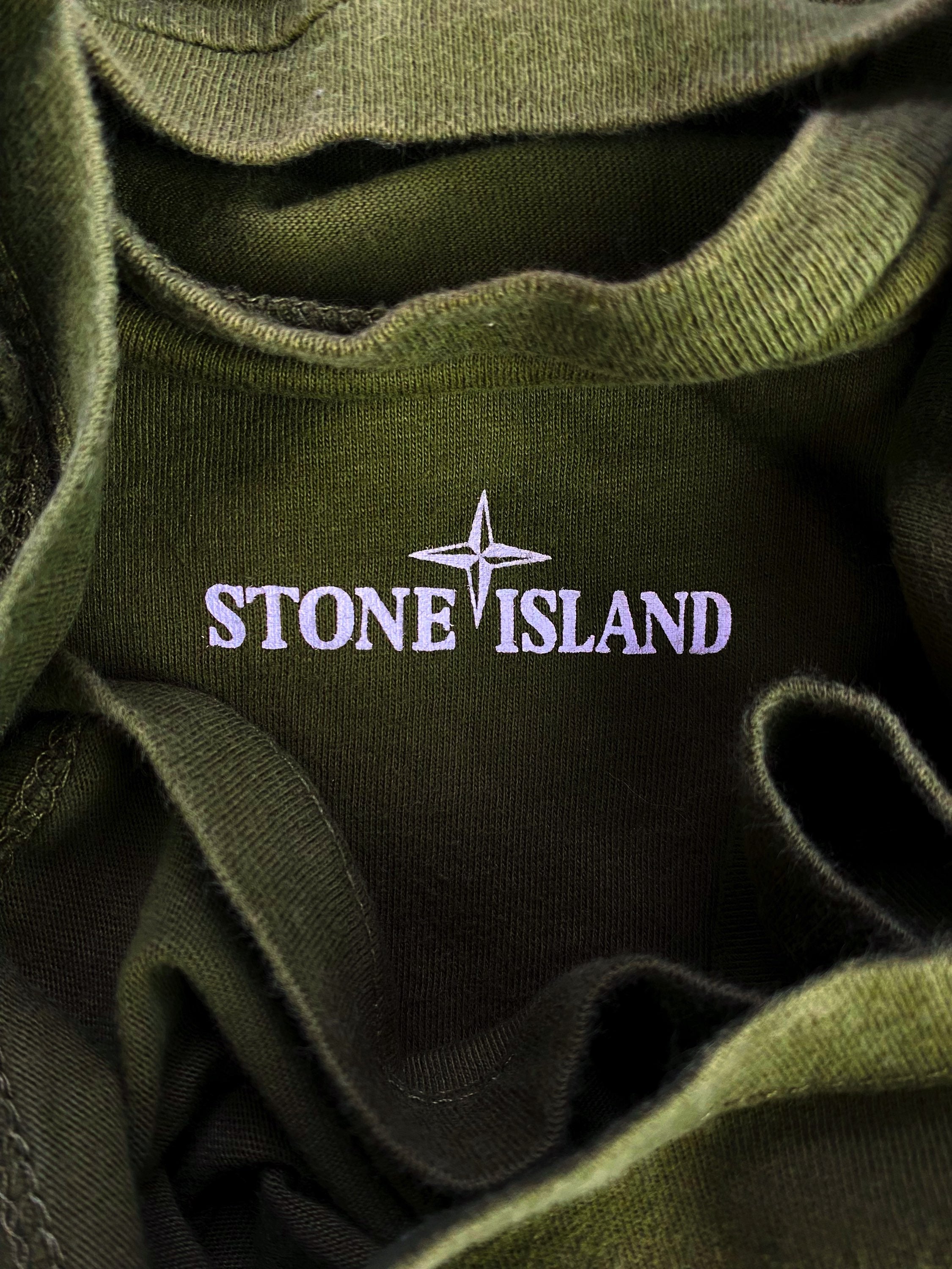 Stone Island Olive Green Logo Compass T-Shirt