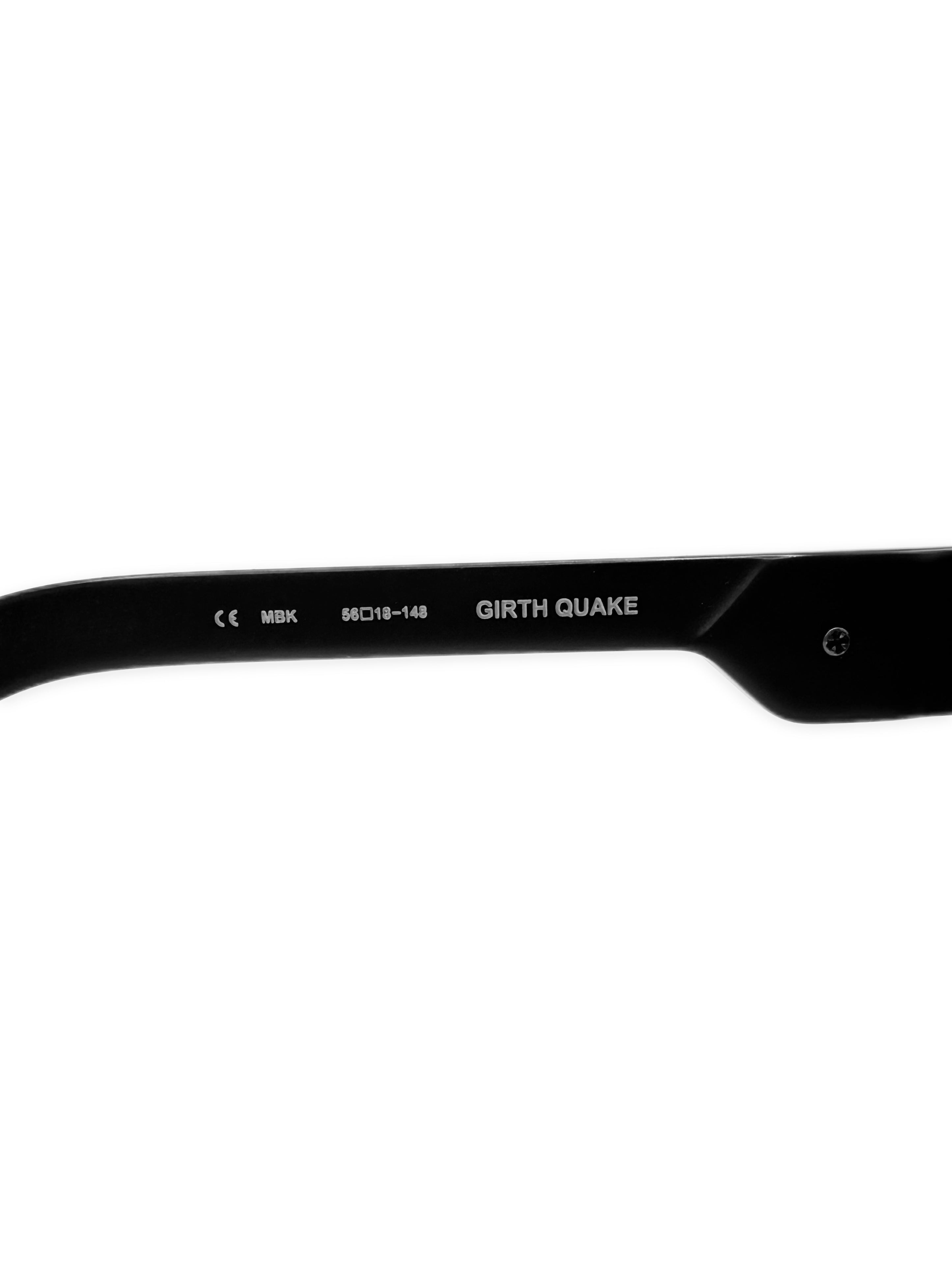Chrome Hearts ‘Girth Quake’ Black Square Frame Sunglasses