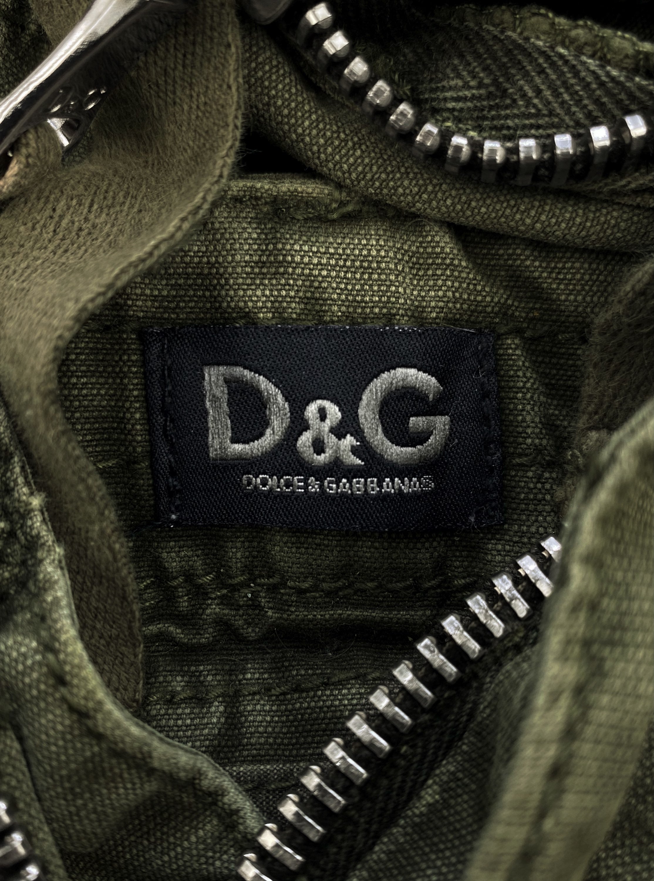 AW05 Dolce &amp; Gabbana Olive 3D Multi Pocket Reinforced Cargo Pants
