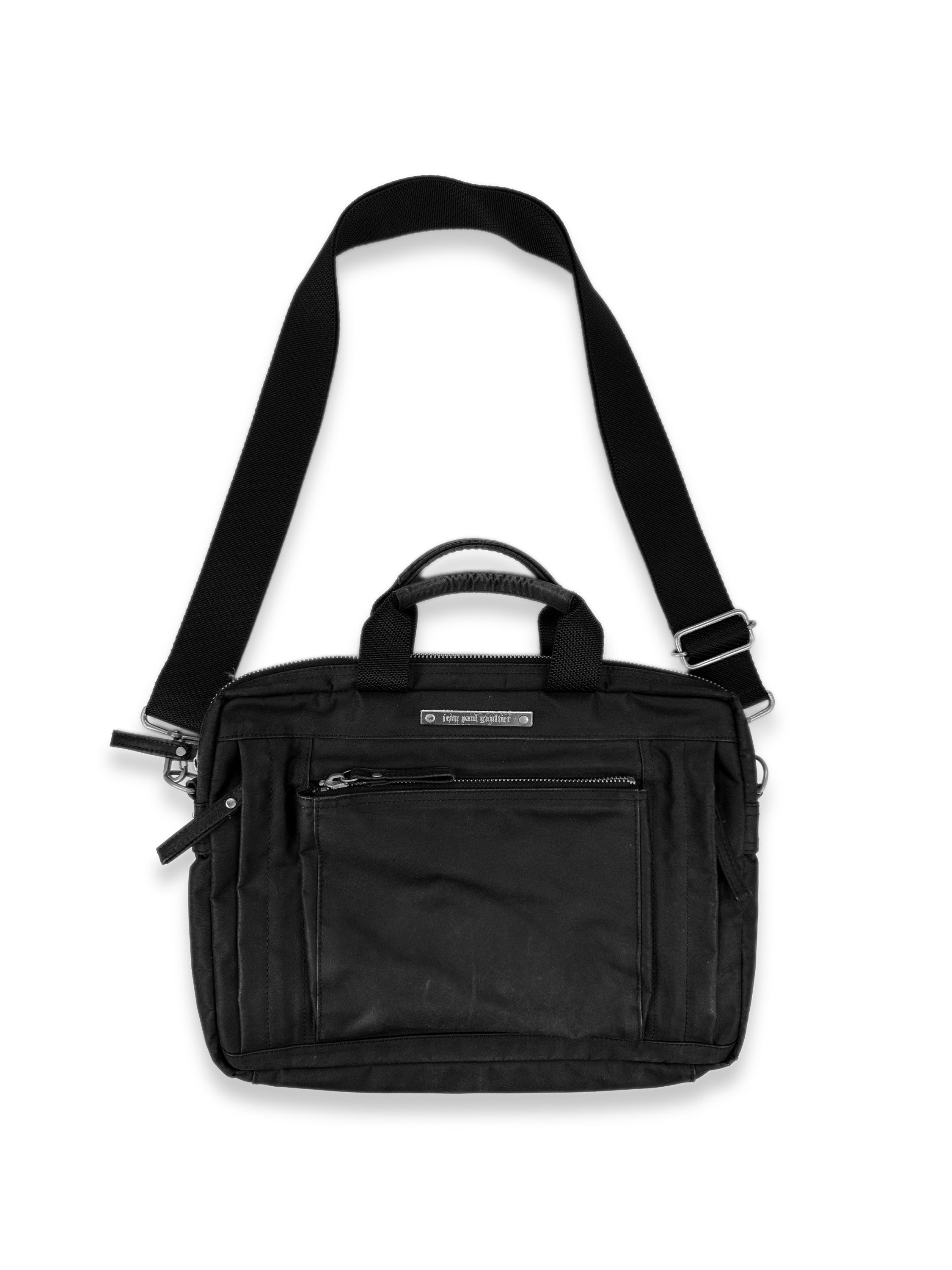 90s Jean Paul Gaultier Black Crossbody Shoulder Bag