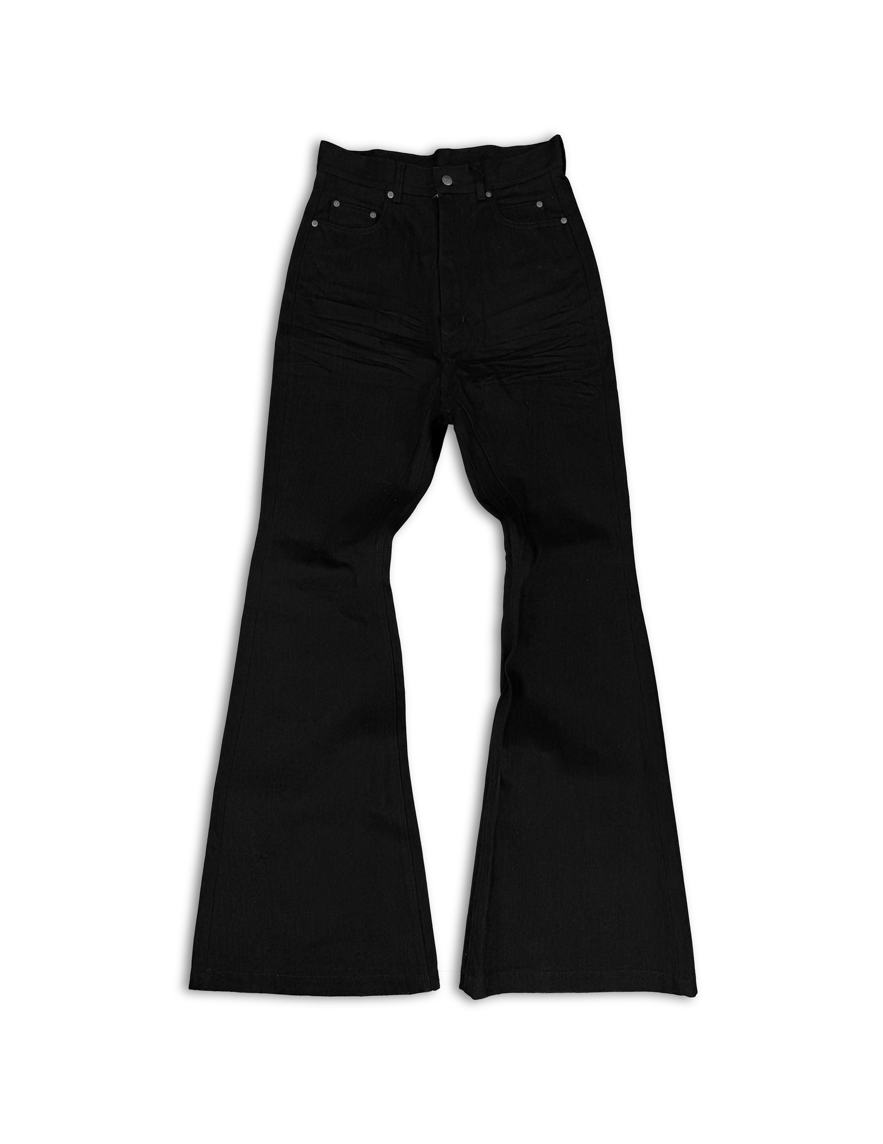 AW23 Rick Owens ‘Luxor’ Flared Bolan High Waisted Denim