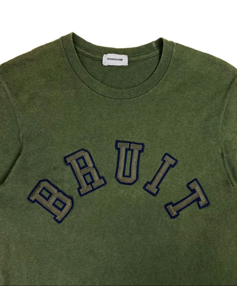 AW13 Undercover ‘Bruit’ Collegiate Logo Green T-Shirt