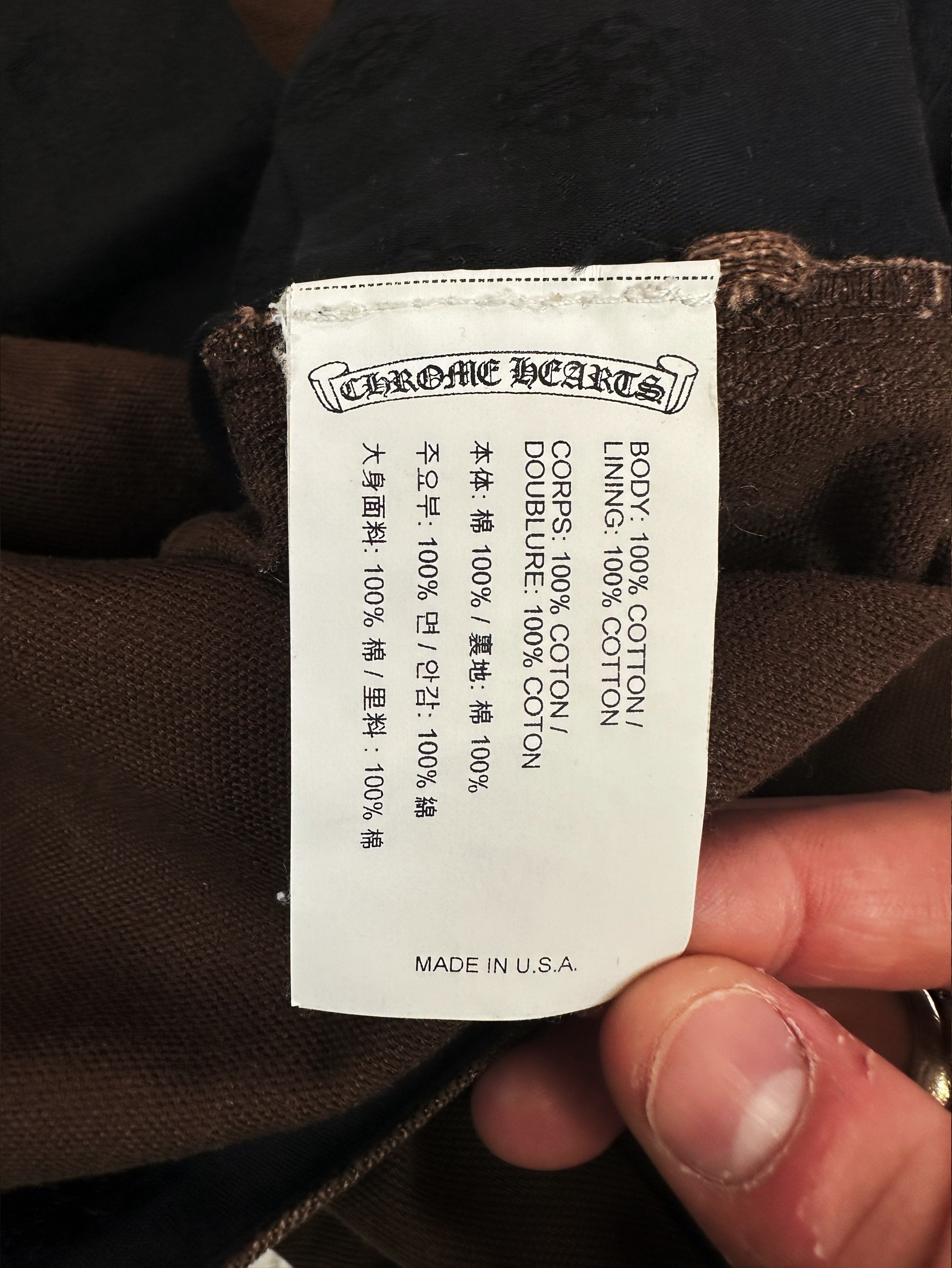 Chrome Hearts Brown ‘Carpenter’ Double Knee Brown .925 Silver Jeans