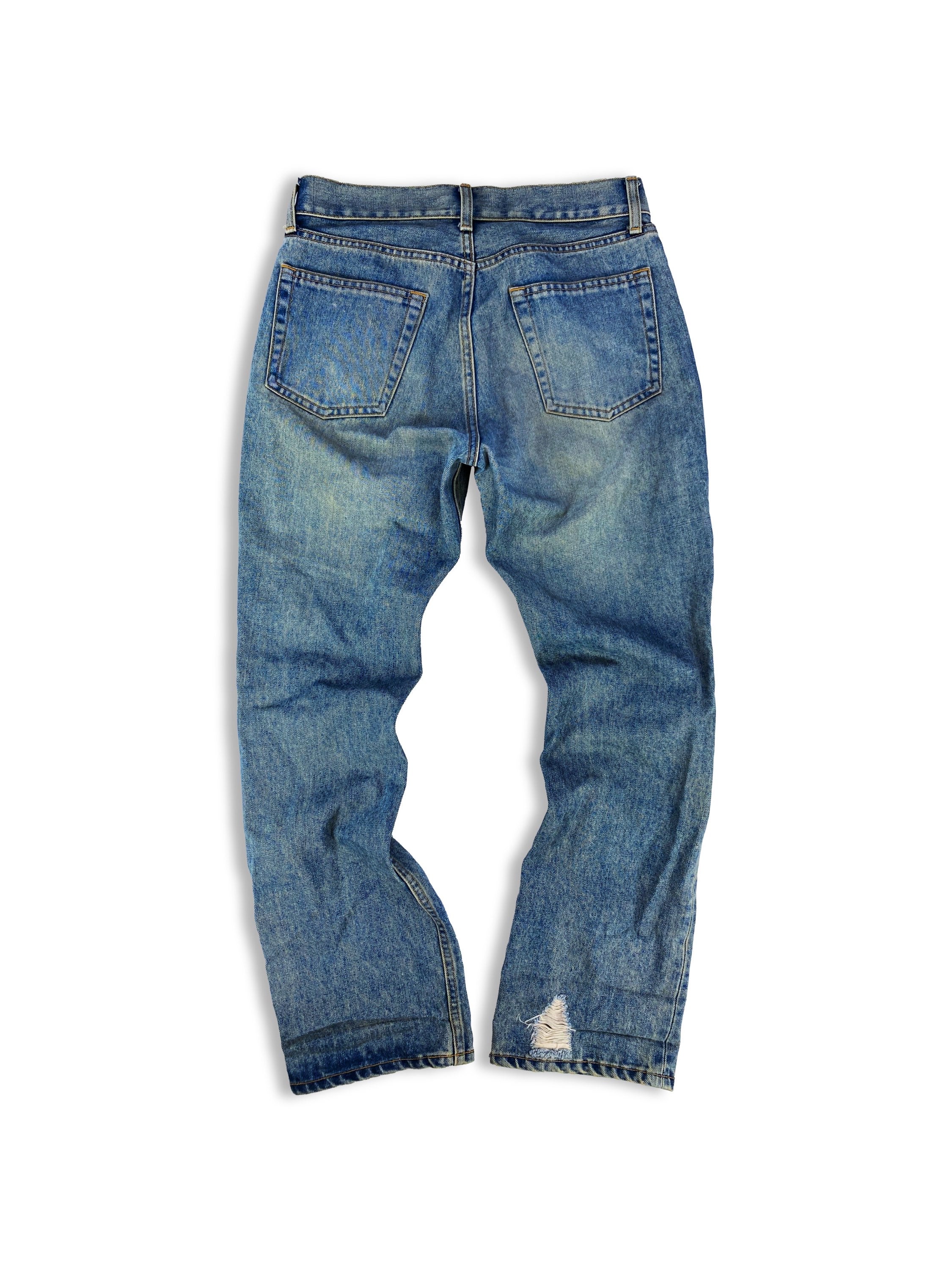 AW03 Junya Watanabe ‘Crash’ Distressed Light Wash Denim