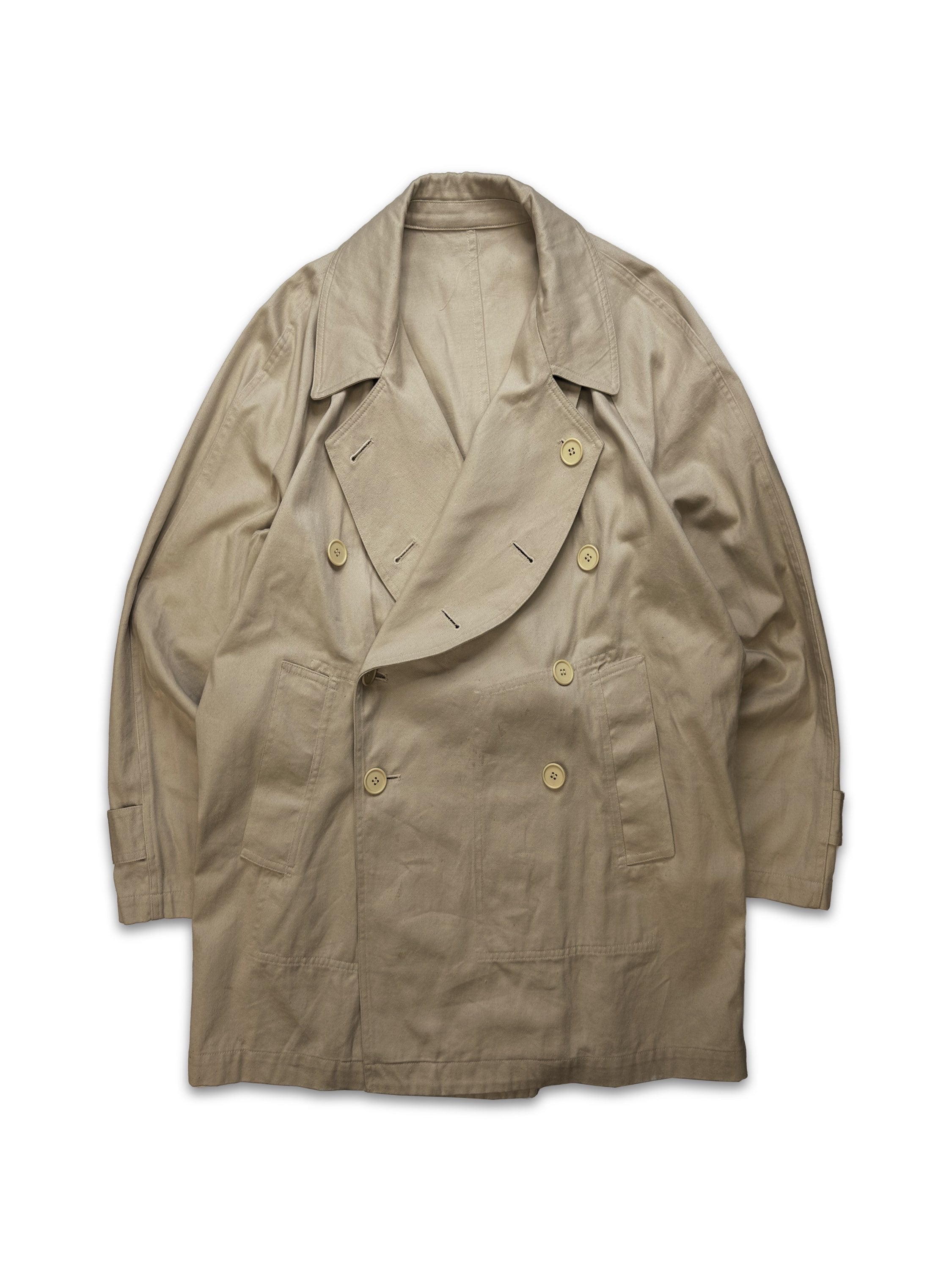 90s Yohji Yamamoto ‘Y’s For Men’ Beige Trench Coat