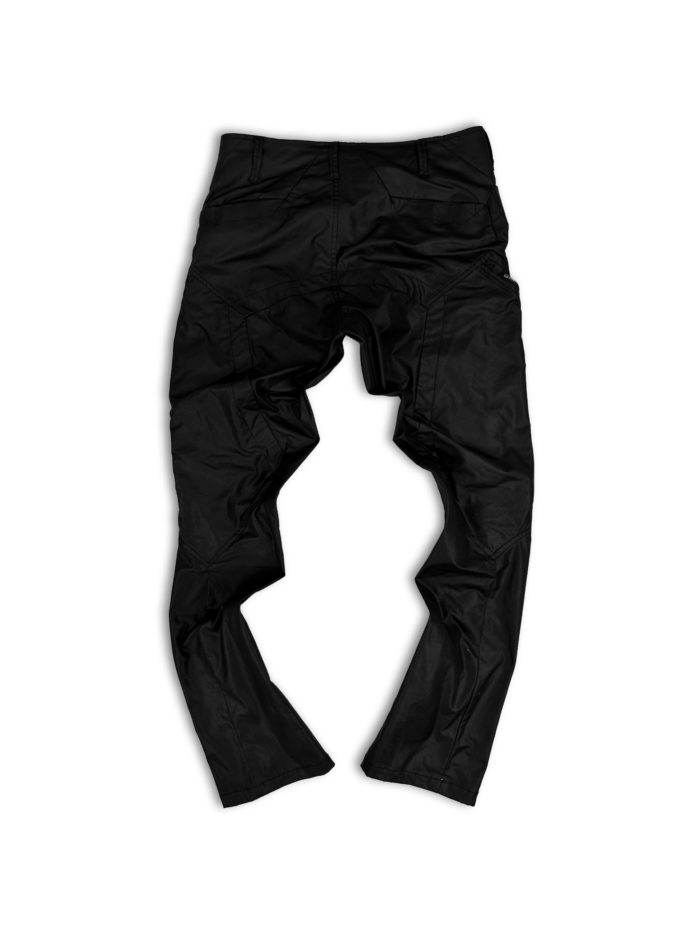 Julius_7 Black ‘Butterfly’ Pocket Mult-zip Black Nylon Pants