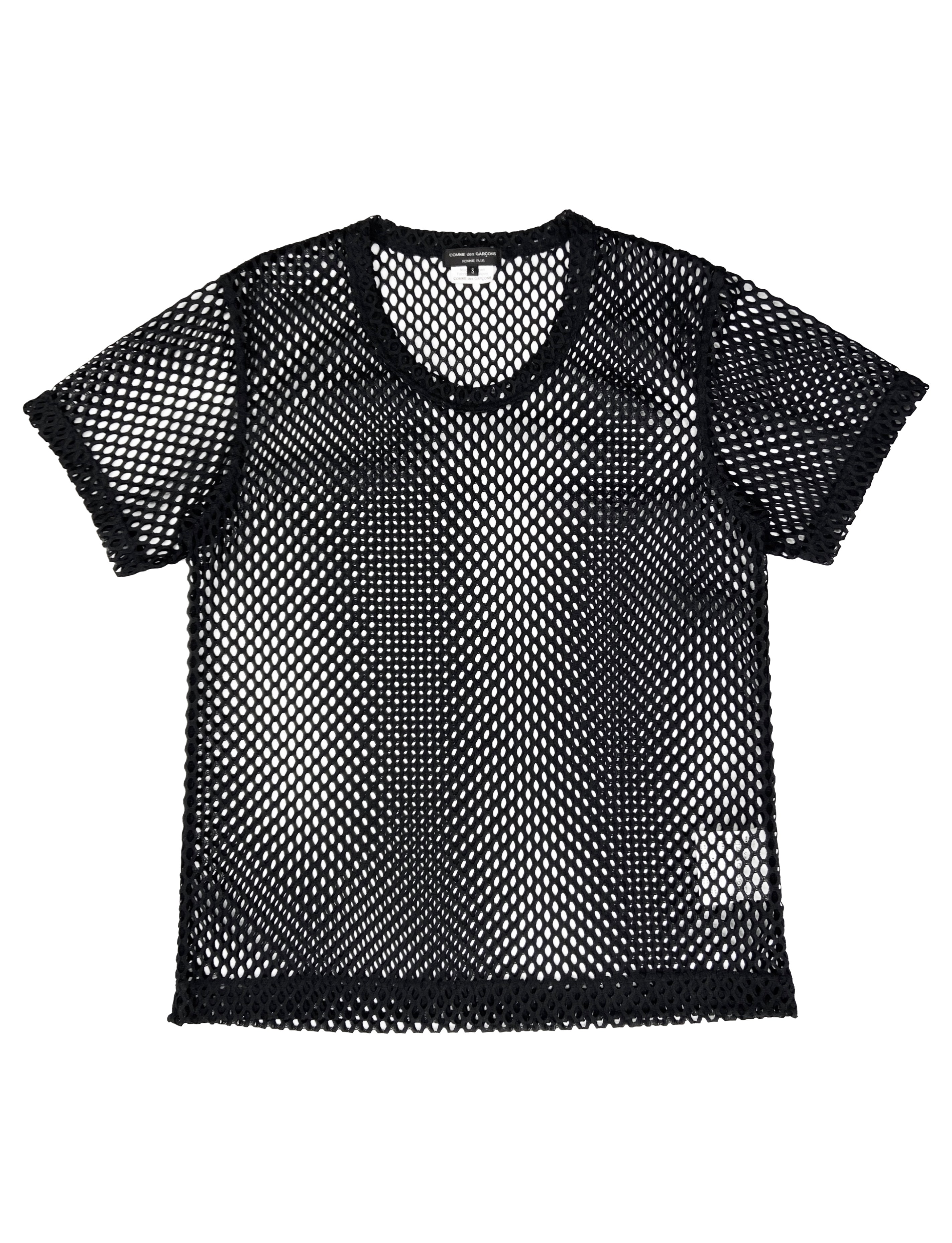 FW19 Comme Des Garçons Homme Plus Loose Gauge Fishnet T-Shirt