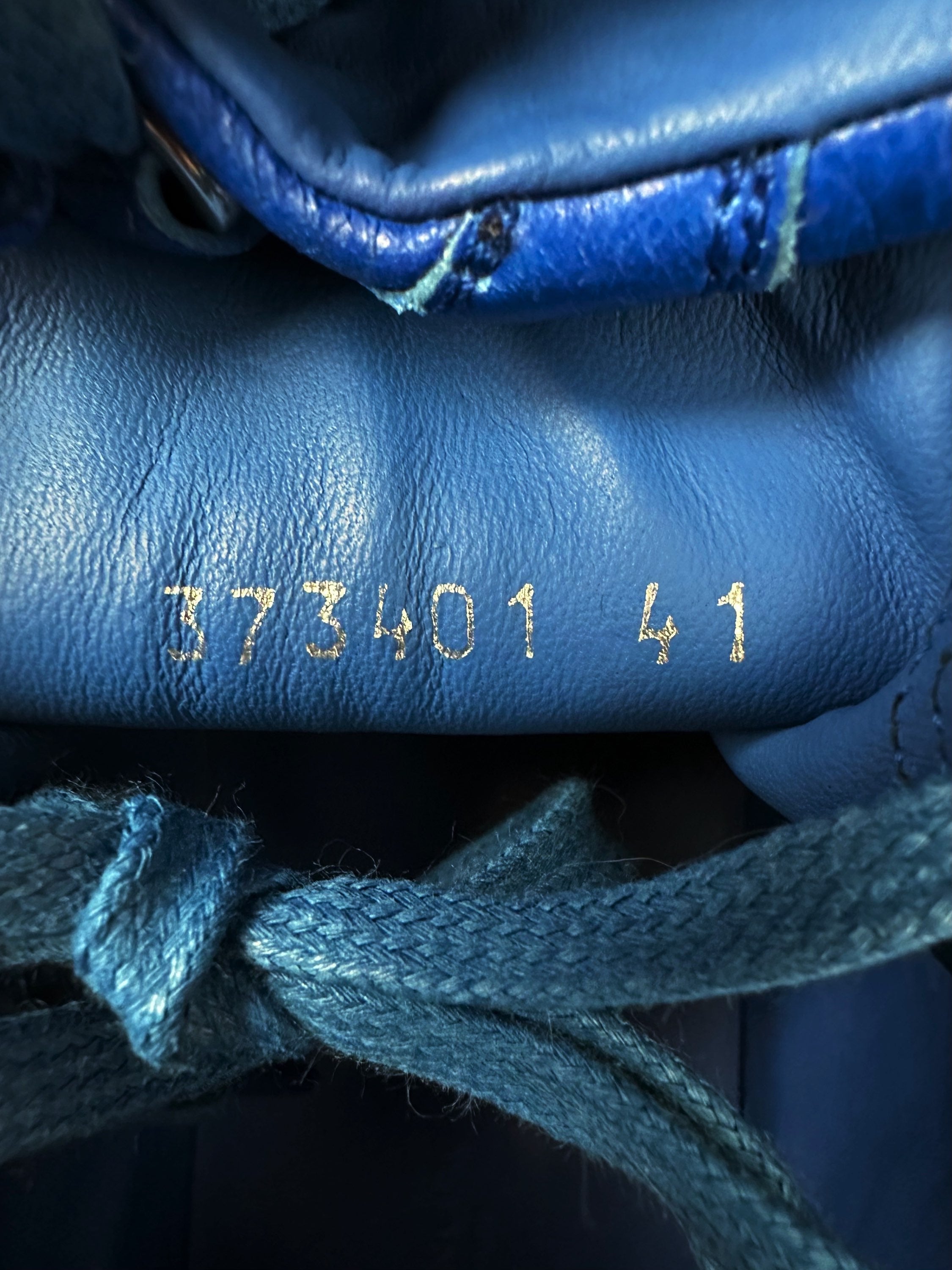 Balenciaga Blue Leather ‘Arena’ Hi-top Sneakers
