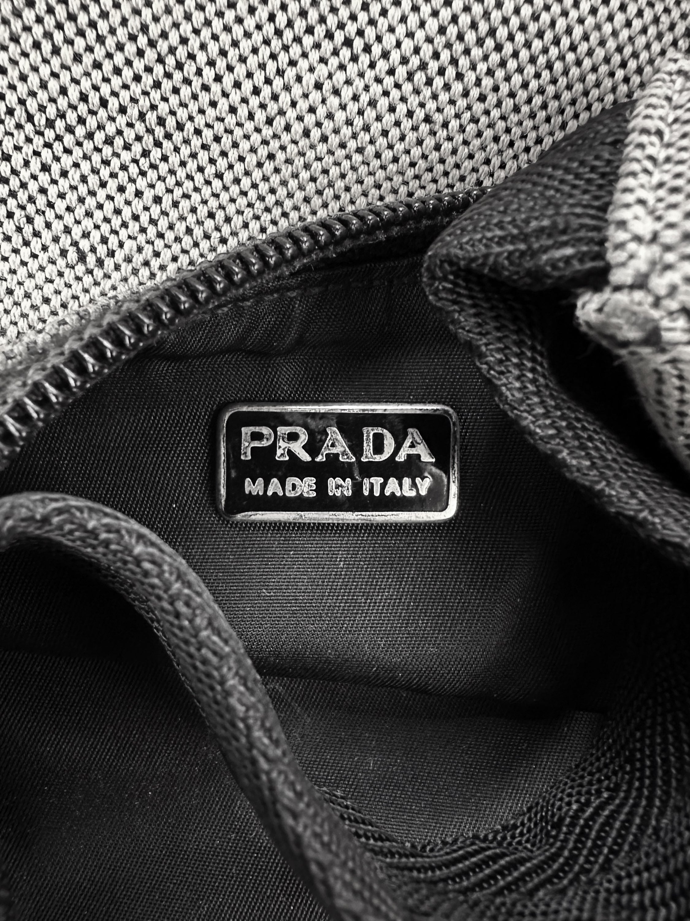 SS99 Prada Black Logo Mini Purse Handbag