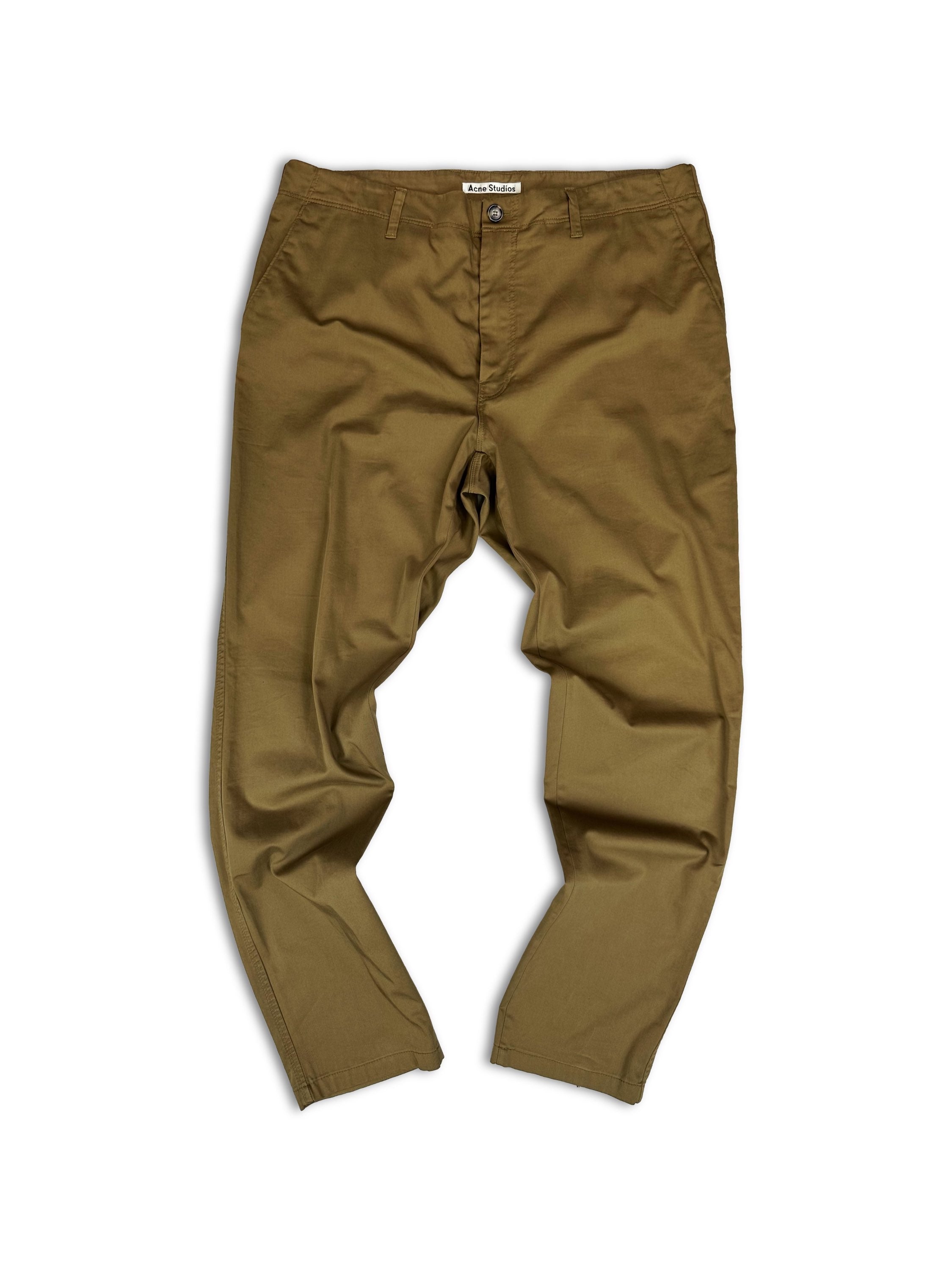 Acne Studios Tan Light Weight Slit Pocket Pants