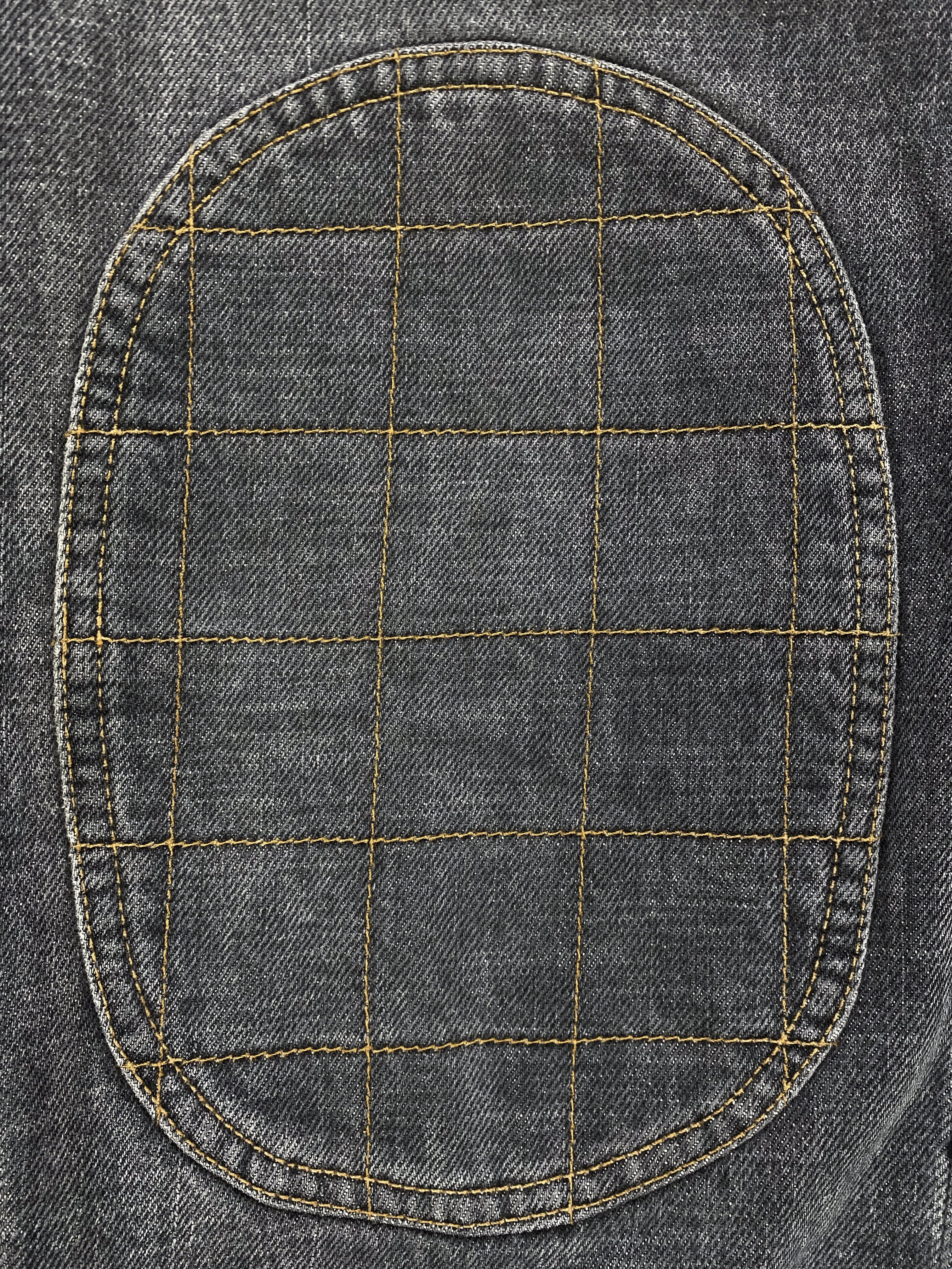 AW03 Dolce &amp; Gabbana Bondage Strap Reinforced Flared Denim