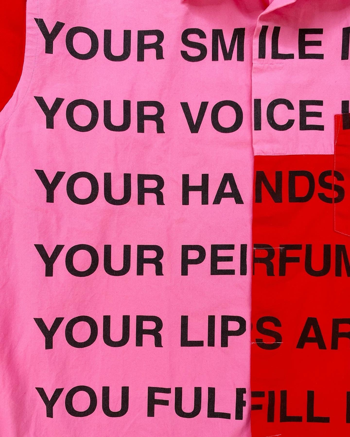 SS02 Junya Watanabe “You Fulfill Me” Patched Longsleeve Shirt