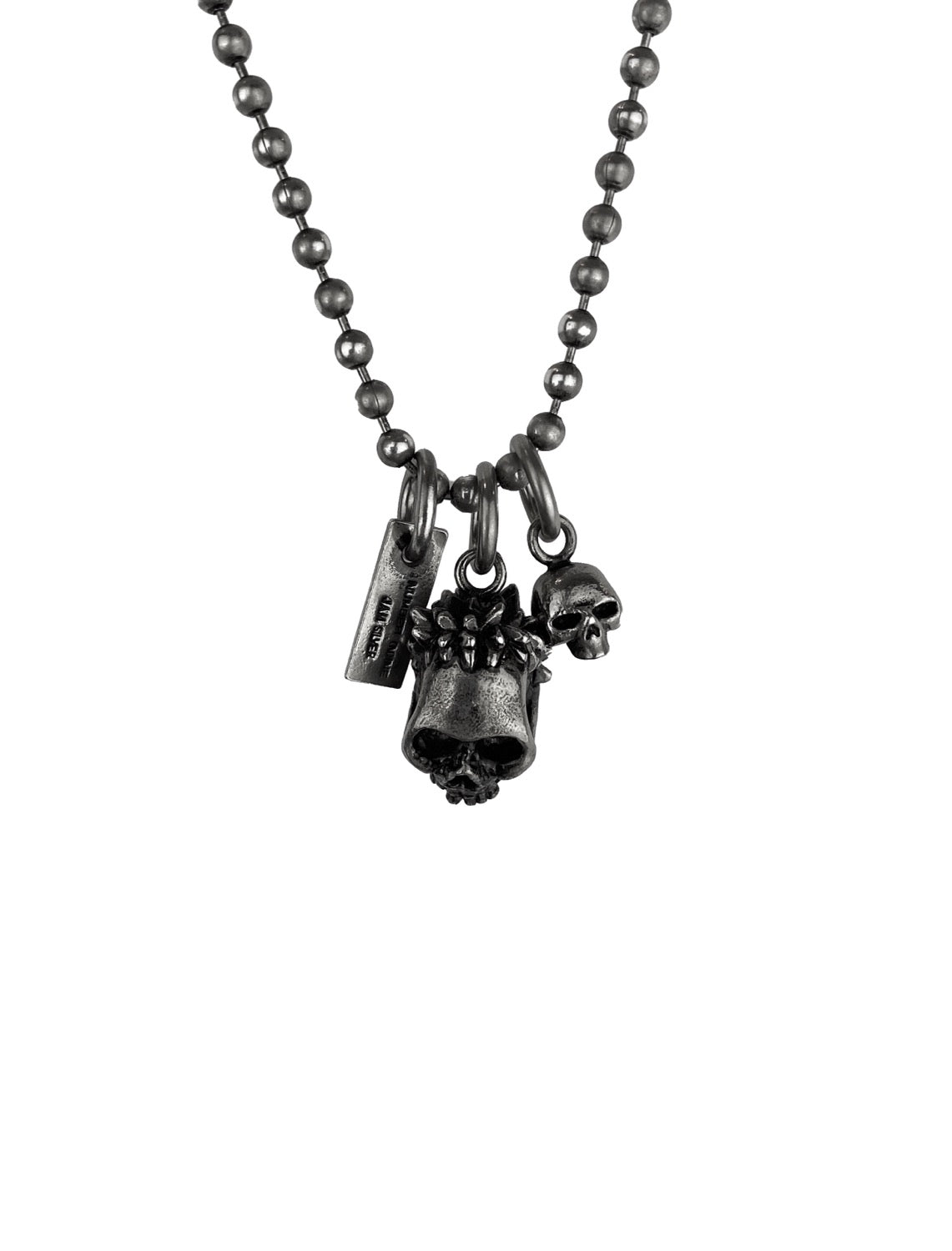 SS06 Number (N)ine x Jam Home Made .925 Silver Skull Chain