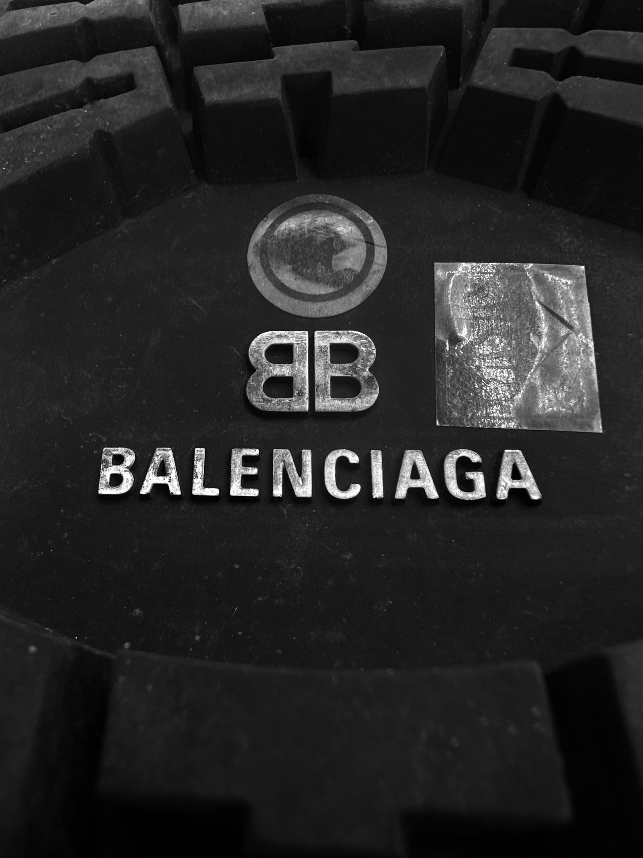 Balenciaga ‘Tractor’ Chelsea Black Leather Platform Boots