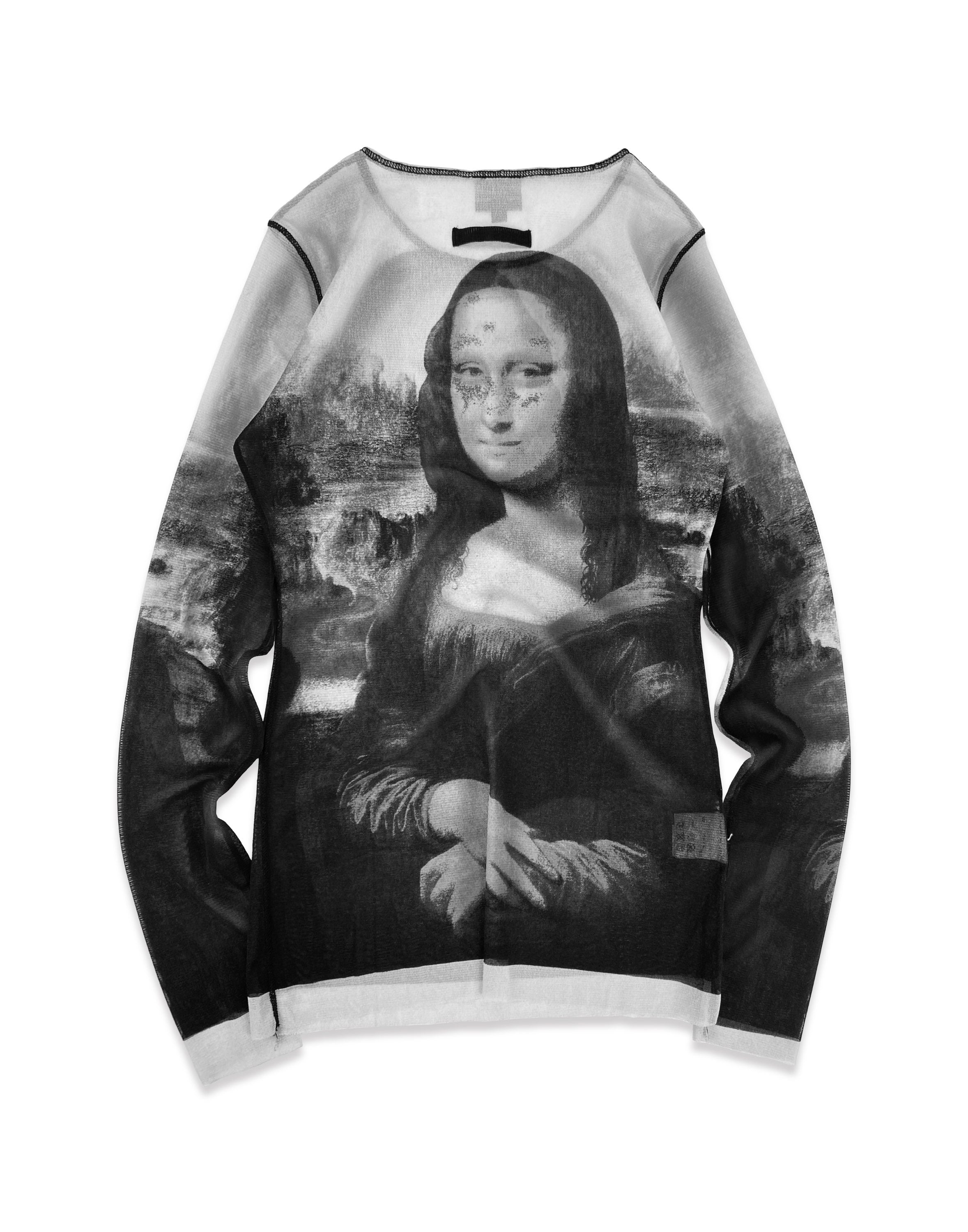 SS95 Jean Paul Gaultier ‘Mona Lisa’ Mesh Tattoo Longsleeve Shirt
