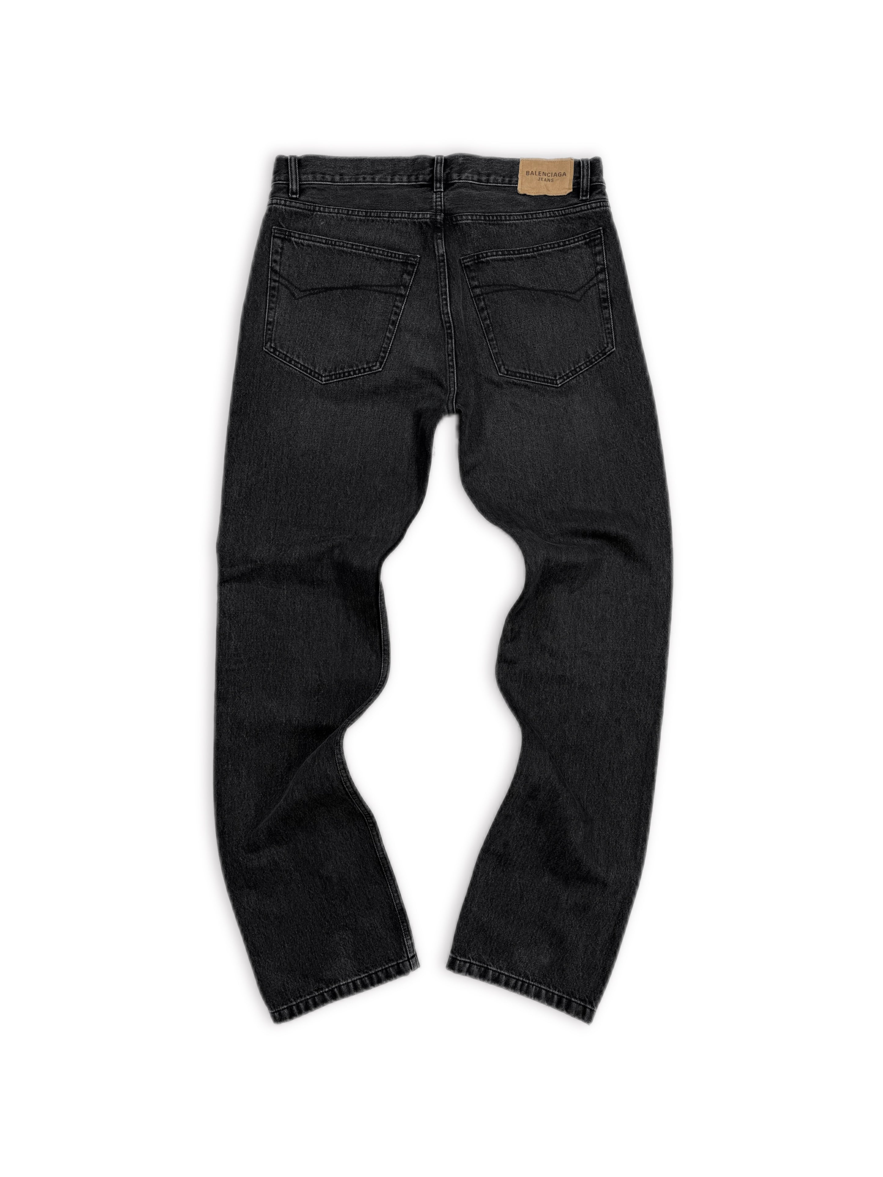 AW22 Balenciaga Japanese Organic Washed Black Denim