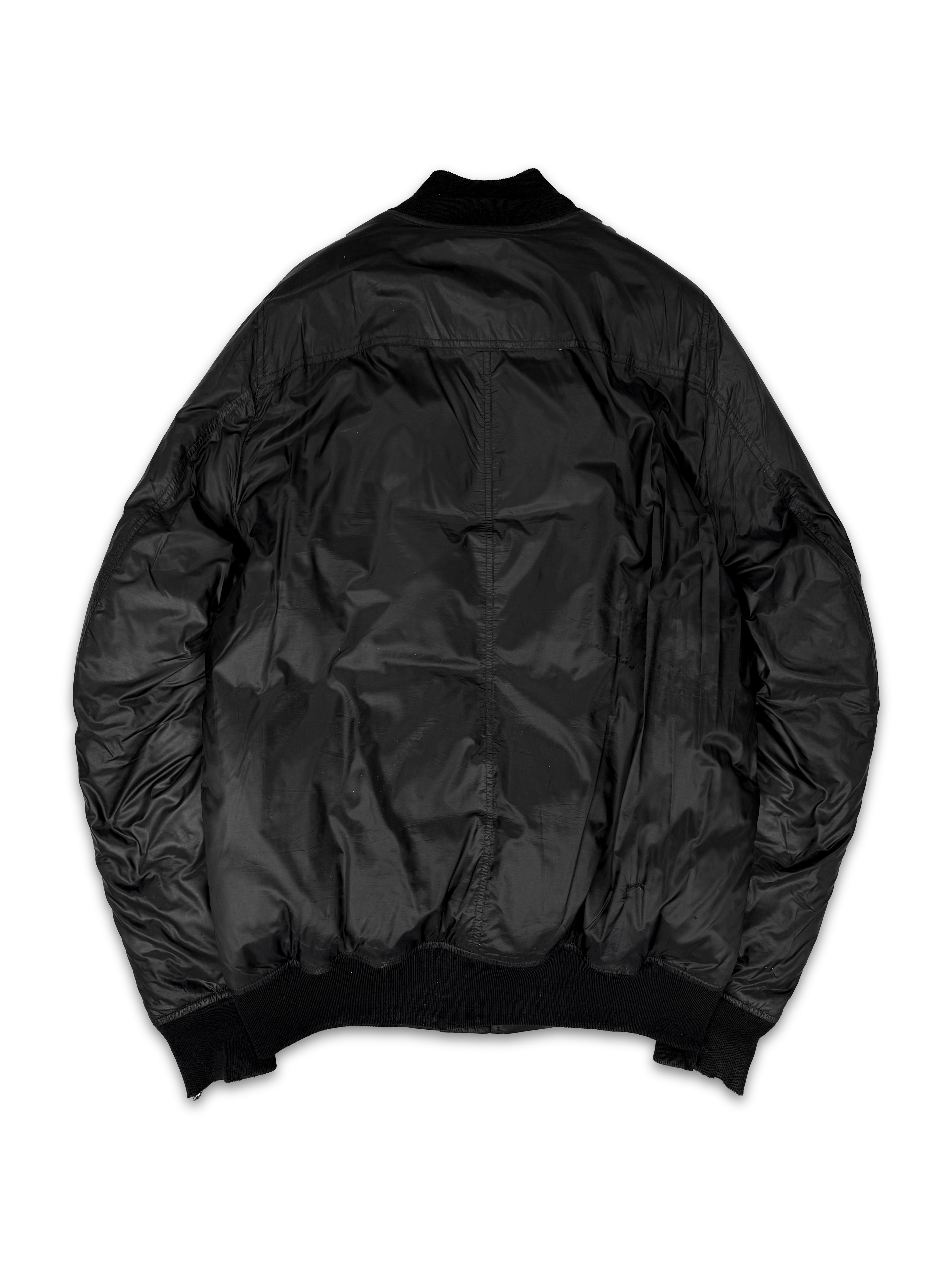 SS13 Rick Owens ‘Plinth’ Black MA-1 Flight Padded Bomber Jacket