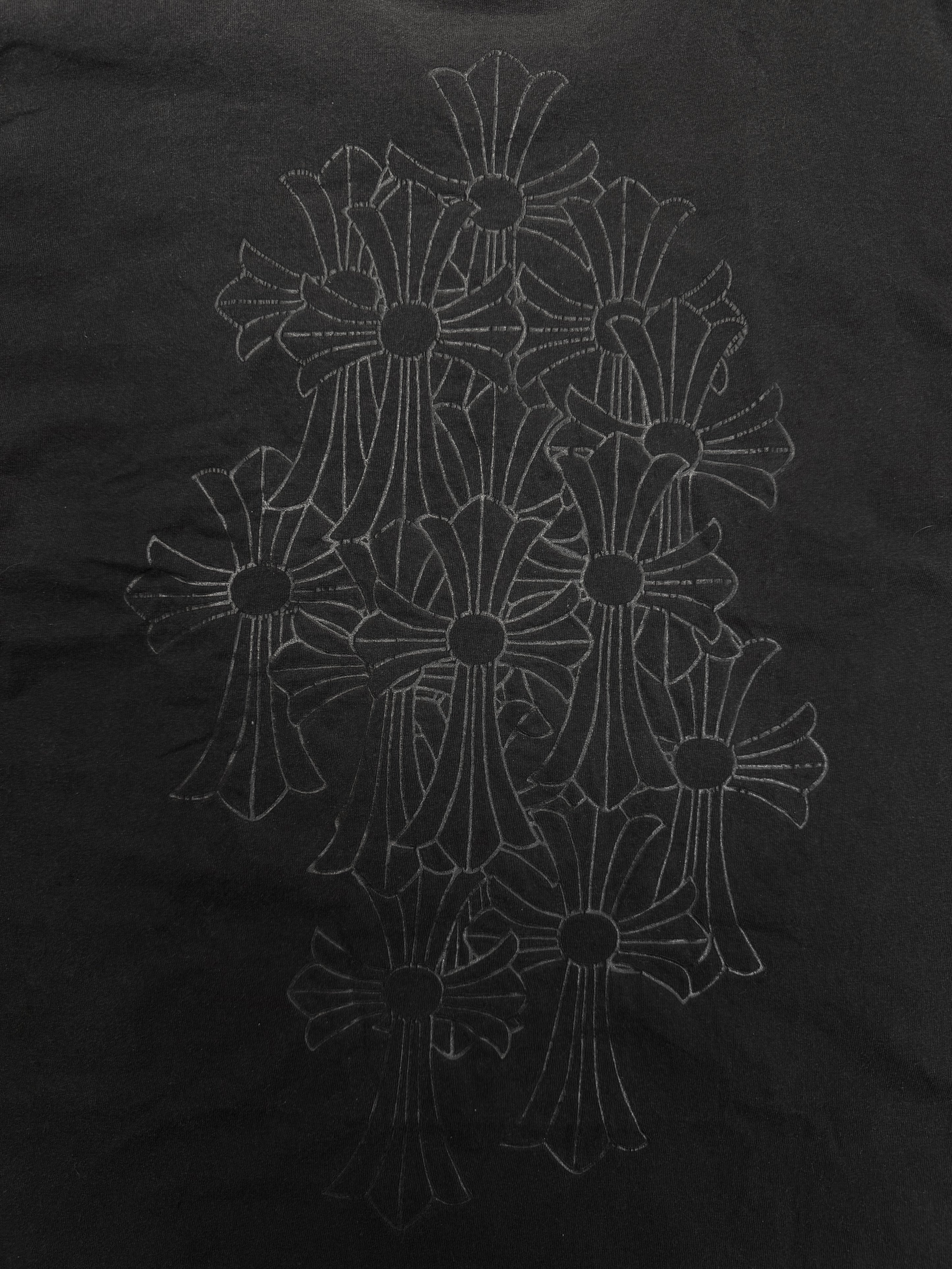 Chrome Hearts Cemetery Cross Dagger Faded Vintage T-Shirt