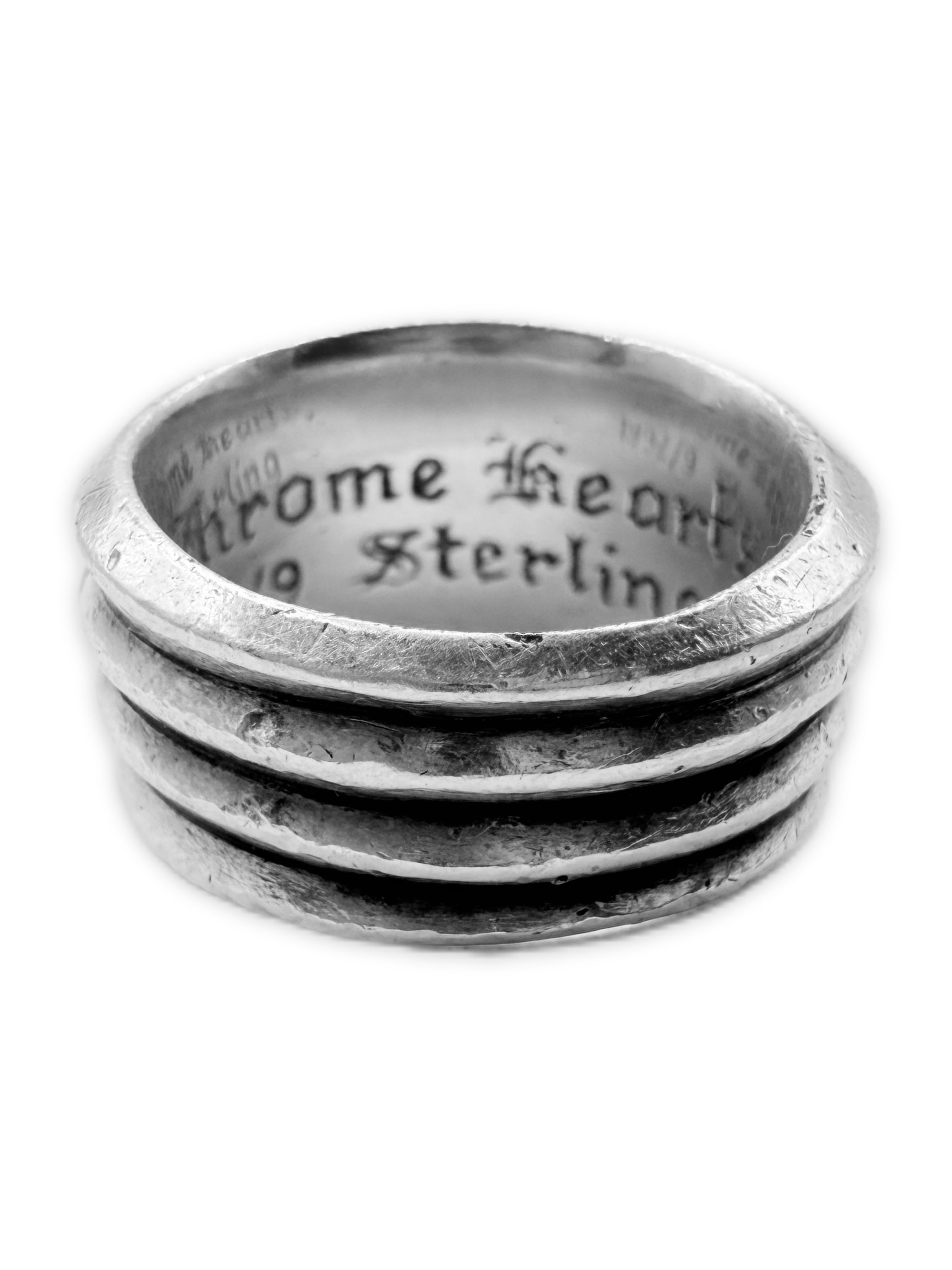 Chrome Hearts Factory Diamond Set Pavé .925 Silver Dagger Ring